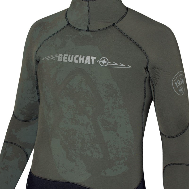 Beuchat Espadon Prestige 5mm Neoprene Wetsuit Jacket for Scuba Diving, Spearfishing & Water Sports - Men's & Women's Thermal Protection