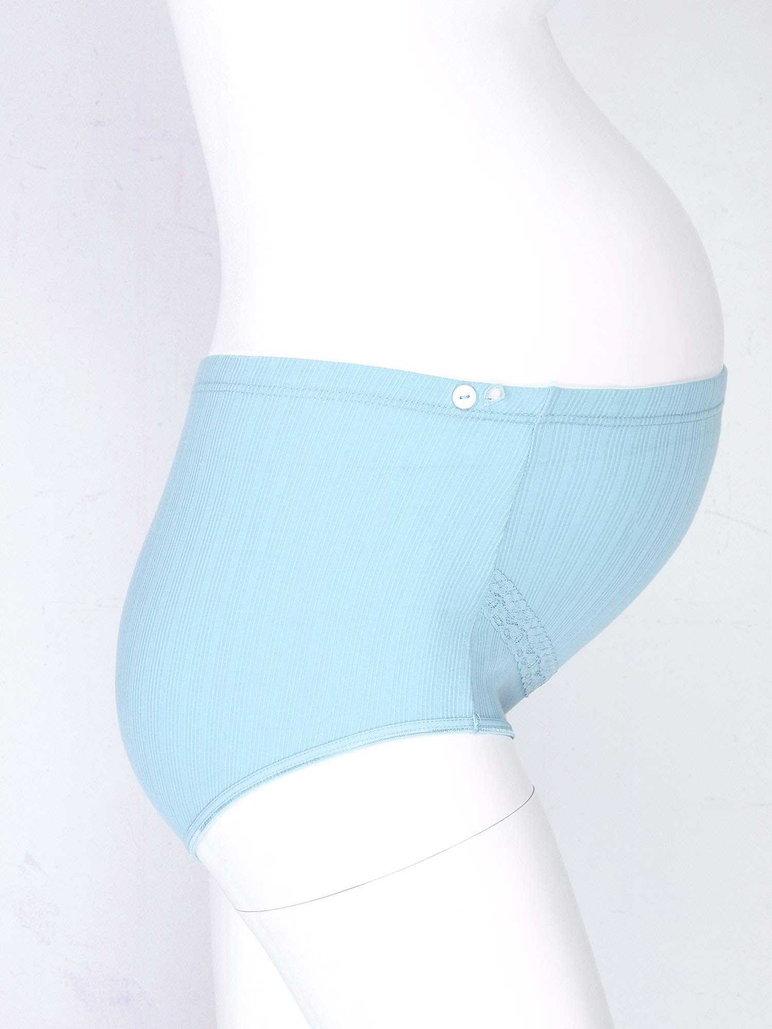 Yeahdor Women's Maternity Cotton Underwear - High Waist Adjustable Pregnancy Panties, Breathable & Comfortable for Expecting Mothers - Perfect for Daily Wear, Work & Sleep During Pregnancy