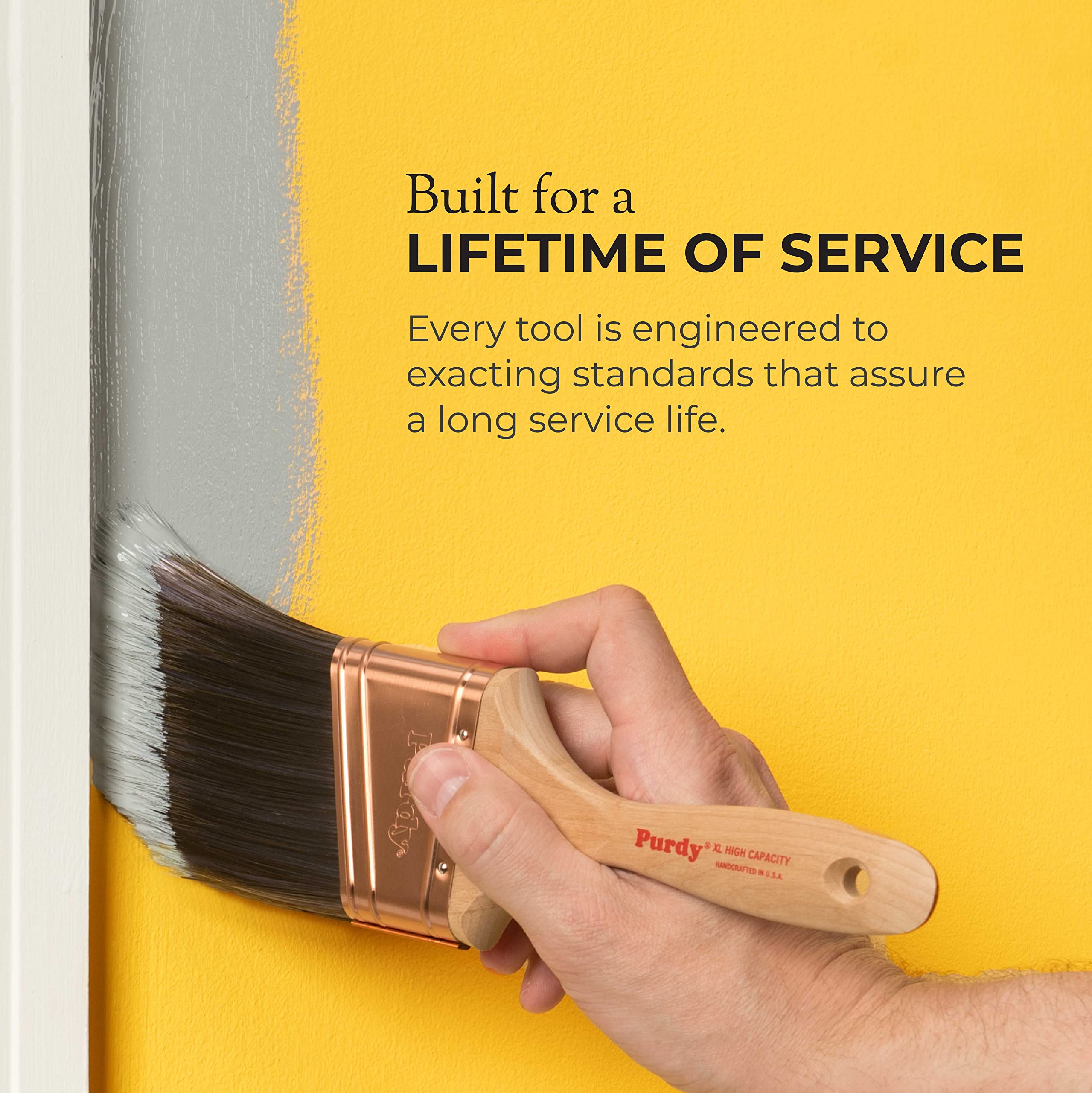 PURDY 503414700 4-Inch Washing Brush - Premium Paint & Stain Applicator for Walls, Ceilings & Furniture - Perfect for DIY Home Improvement & Professional Painting Projects