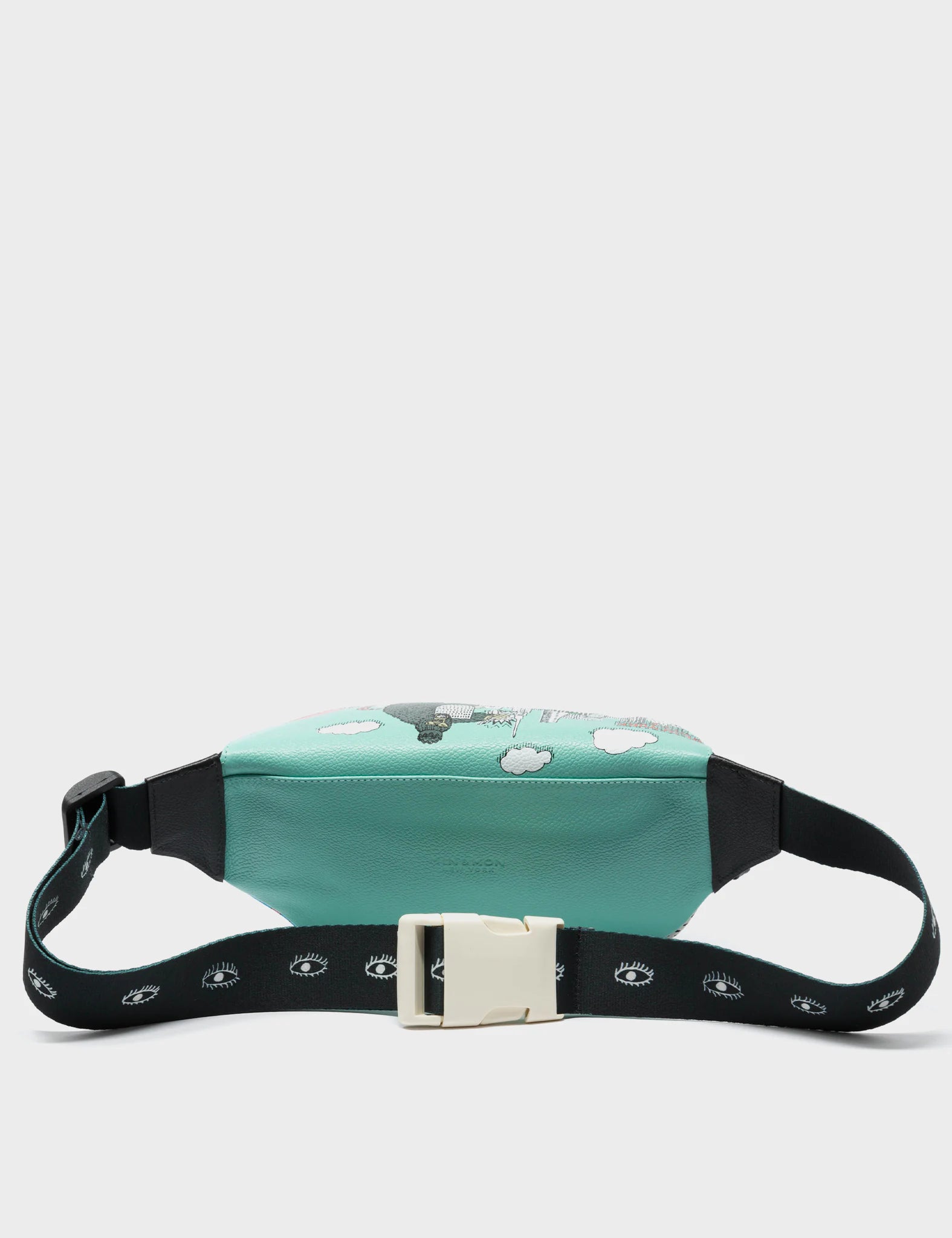 Premium Harold Fanny Pack - Oceanic Leather with Hairy Harold Print - Stylish Waist Bag for Travel, Hiking & Outdoor Adventures
