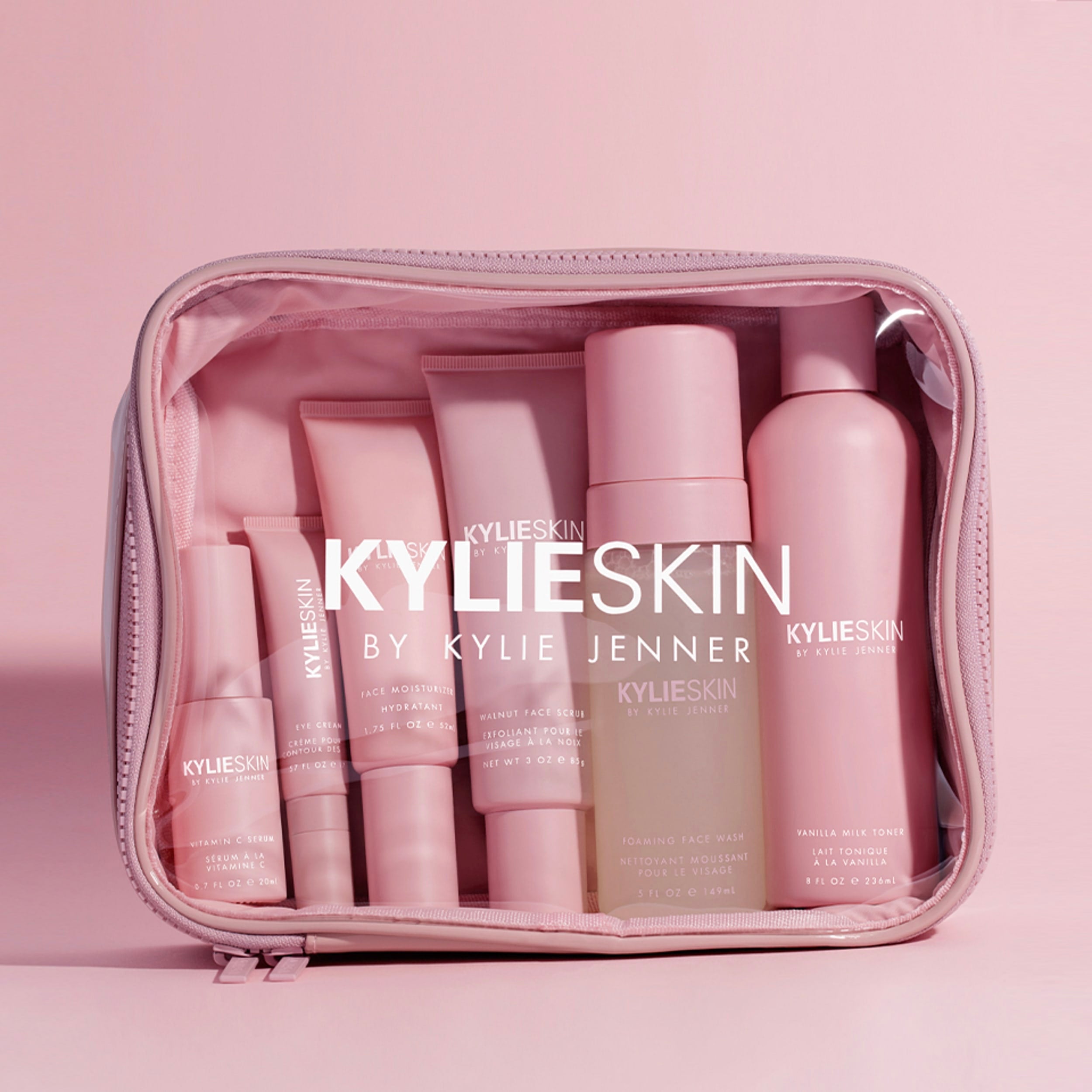 Kylie Skin Travel Bag - Waterproof Cosmetic Makeup Organizer for Women | Perfect for Gym, Vacation & Airplane Carry-On Essentials