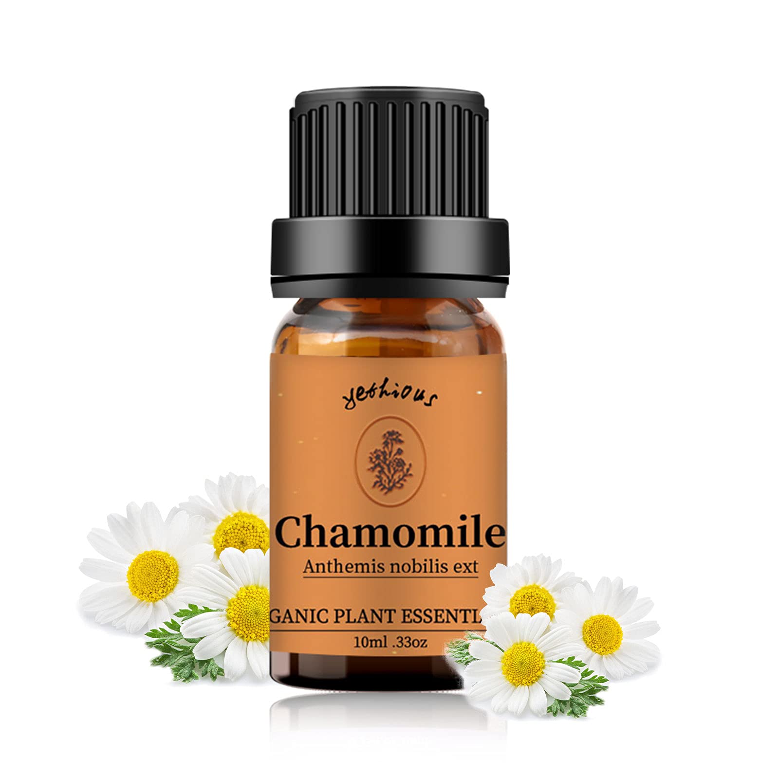 100% Pure Chamomile Essential Oil - Natural Aromatherapy Oil for Diffusers, Humidifiers, Soap & Candle Making, DIY Projects (10ml) - Perfect for Relaxation, Stress Relief & Home Spa
