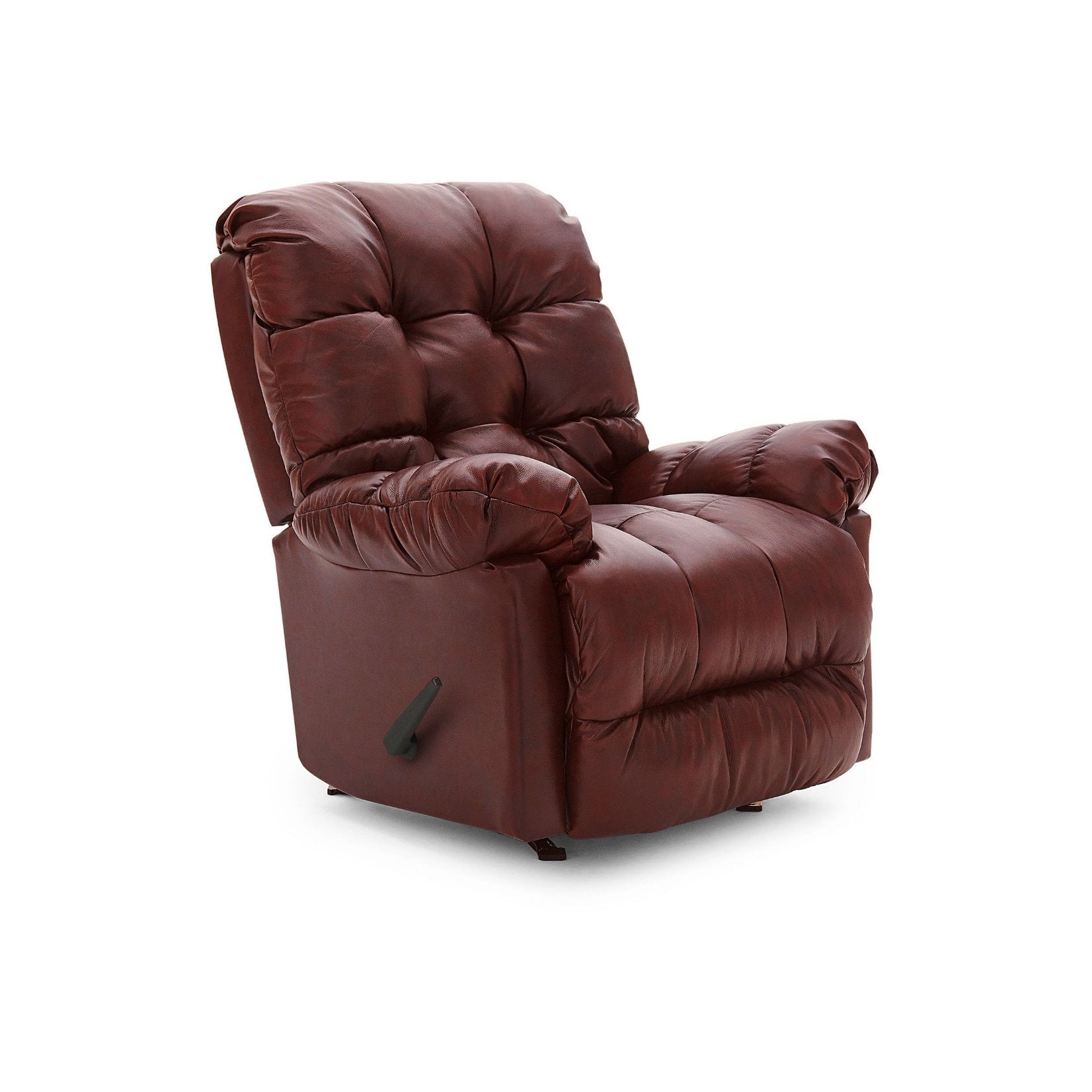 Premium Picot Leather Rocker Recliner Chair - Comfortable Living Room Furniture for Relaxing & Nursing - Perfect for Home Theater, Nursery, and Reading Nook