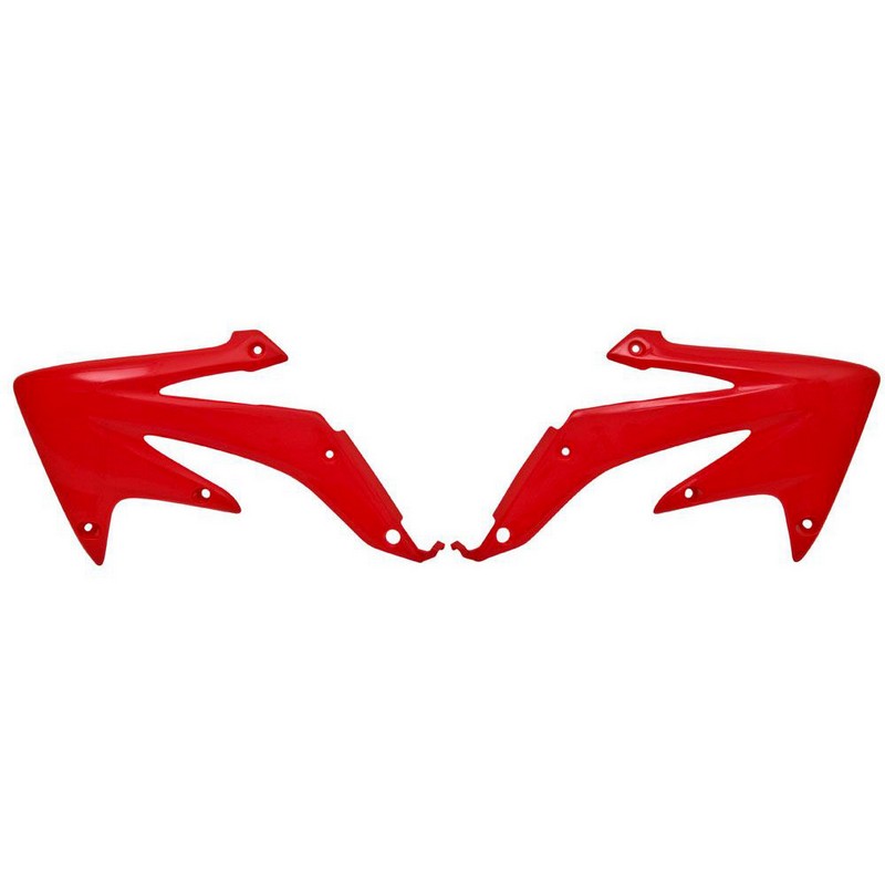 RTECH Honda CRF450X Radiator Shrouds (2008-2017) - High-Performance Red Plastic Replacement Parts for Off-Road & Motocross Racing