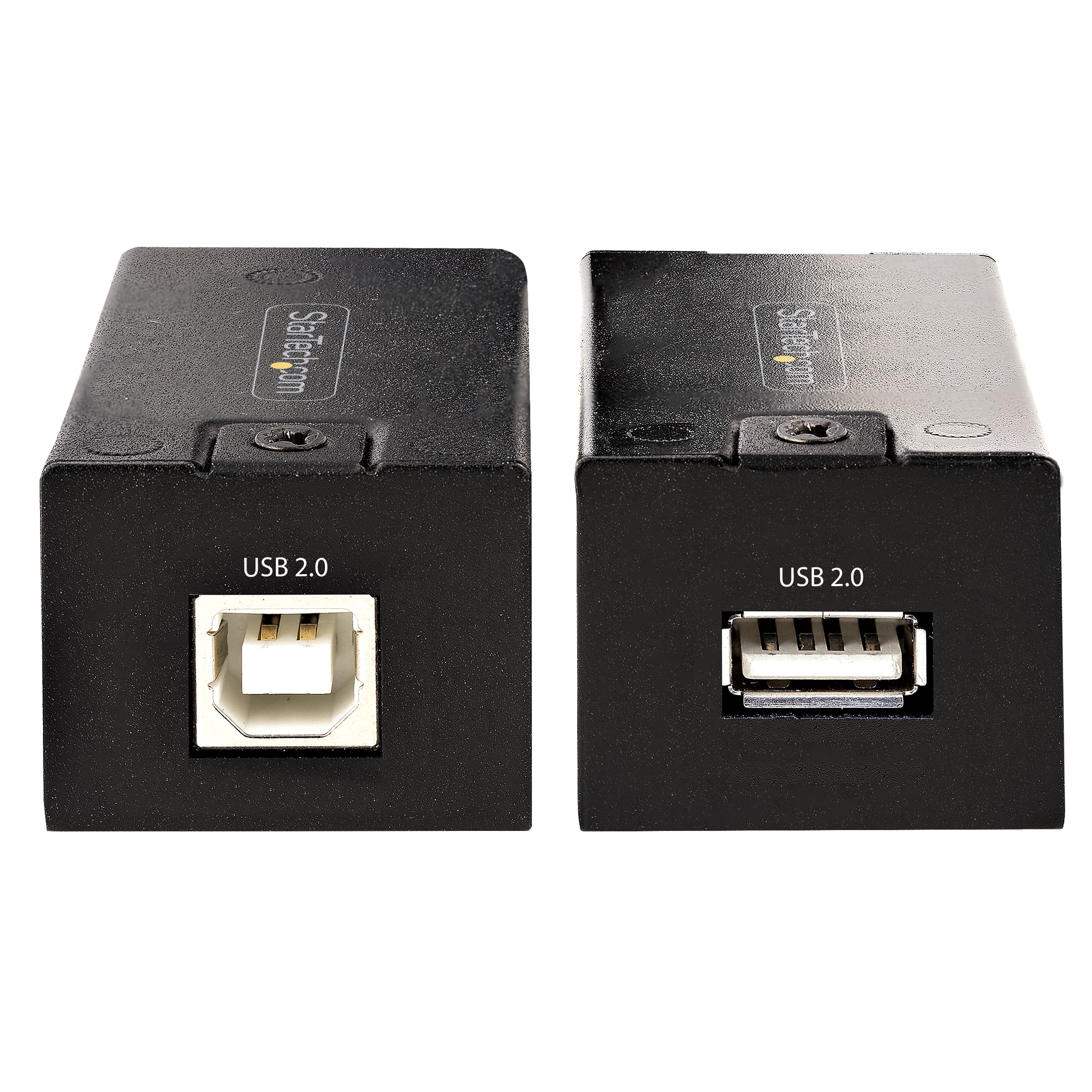 StarTech.com USB 2.0 Extender Over Cat5e/Cat6 Ethernet Cable - 492ft USB to RJ45 Converter with 480Mbps Speed (C15012-USB-EXTENDER) - Black - Ideal for Office, Home & Industrial Long-Distance USB Device Connections