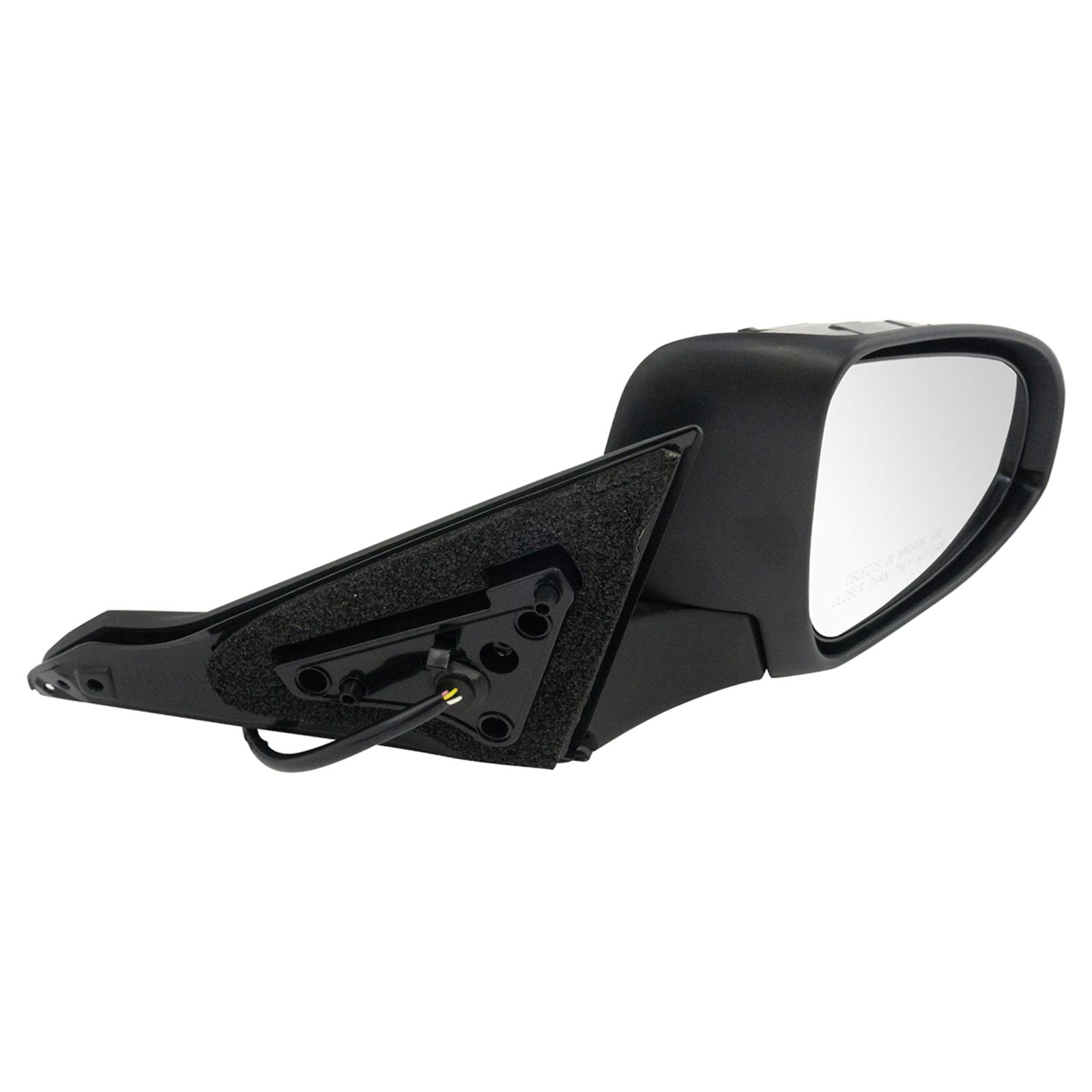 TRQ Driver & Passenger Side Mirror Set Compatible with 2016-2017 Toyota Camry - Replacement for TO1320363 & TO1321363 - No Blind Spot Indicator - Easy Installation for Enhanced Safety & Visibility