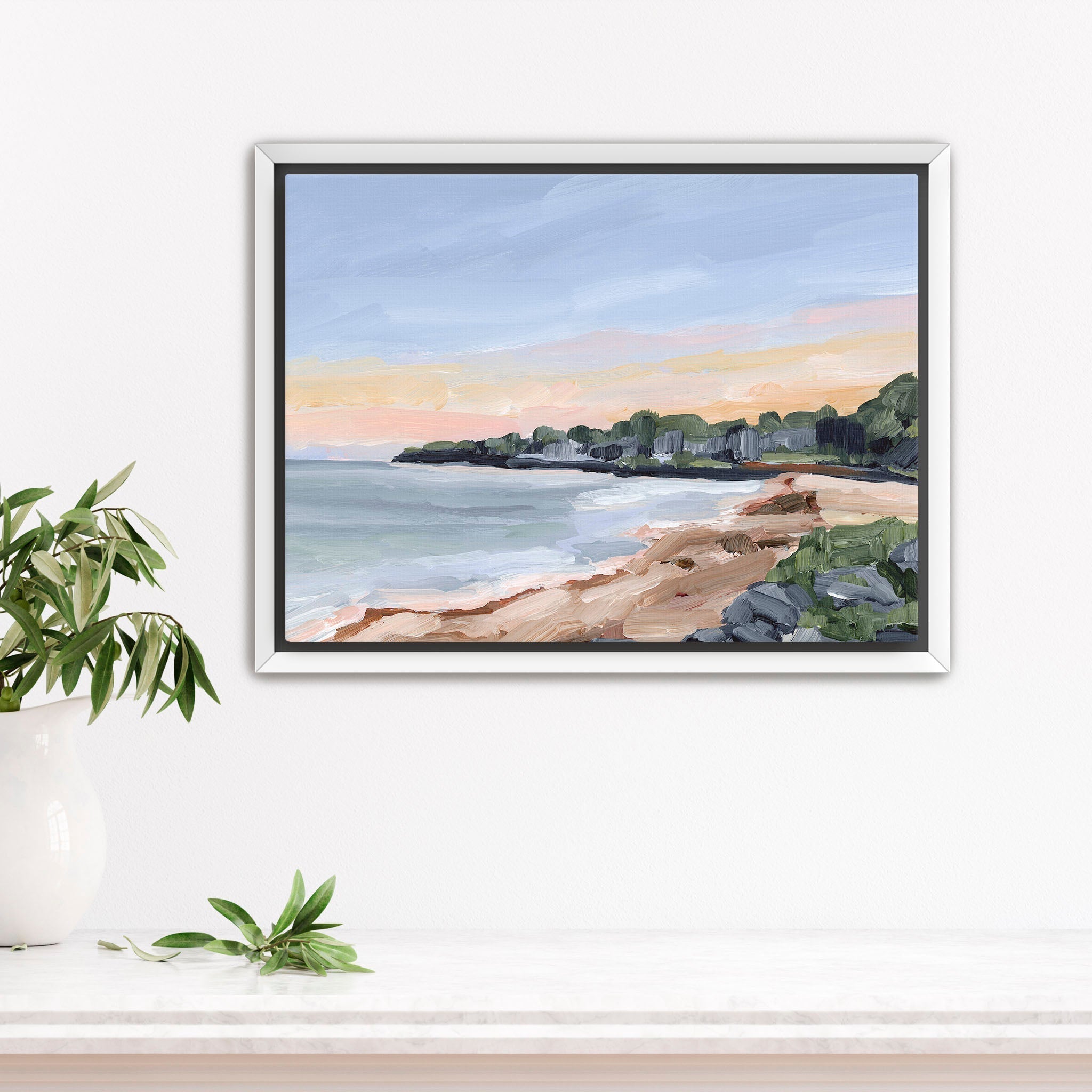 Pacific Cove Art Print - Stunning Ocean Landscape Wall Decor for Living Room, Bedroom & Office | Perfect Coastal Home Decor Gift