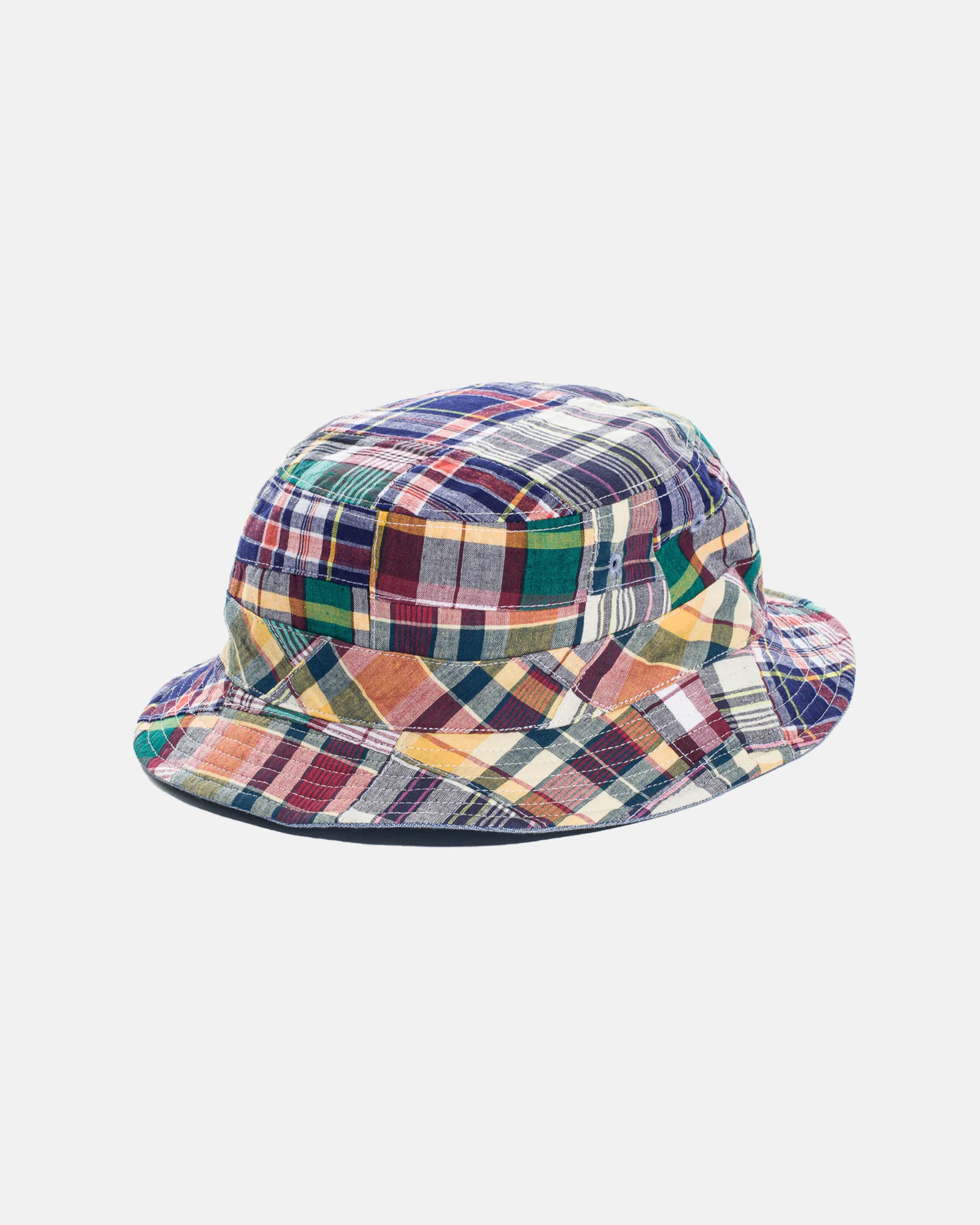 J. PRESS x QUAKER MARINE Reversible Madras Bucket Hat for Men & Women - Sun Protection Outdoor Beach Fishing Hats for Summer Travel & Vacation