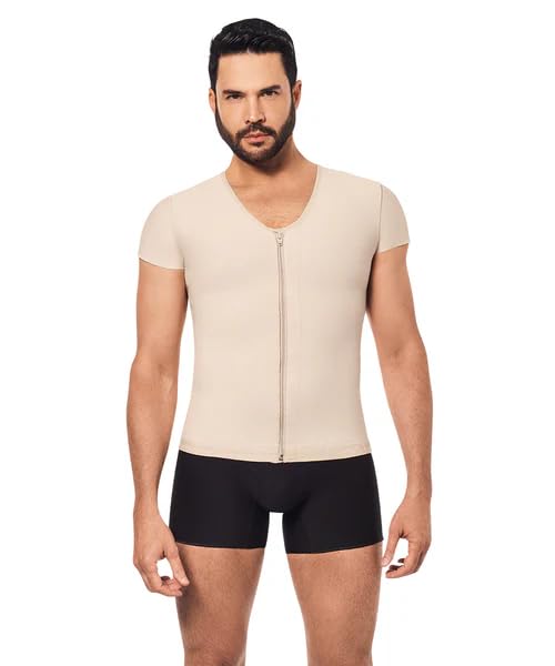 FC FORMA TU CUERPO Men's Body Shaper - Slimming Compression Vest for Men, Lipoelastic Waist Trainer, Post-Surgery Girdle for Workout & Weight Loss | Gym, Daily Wear & Recovery