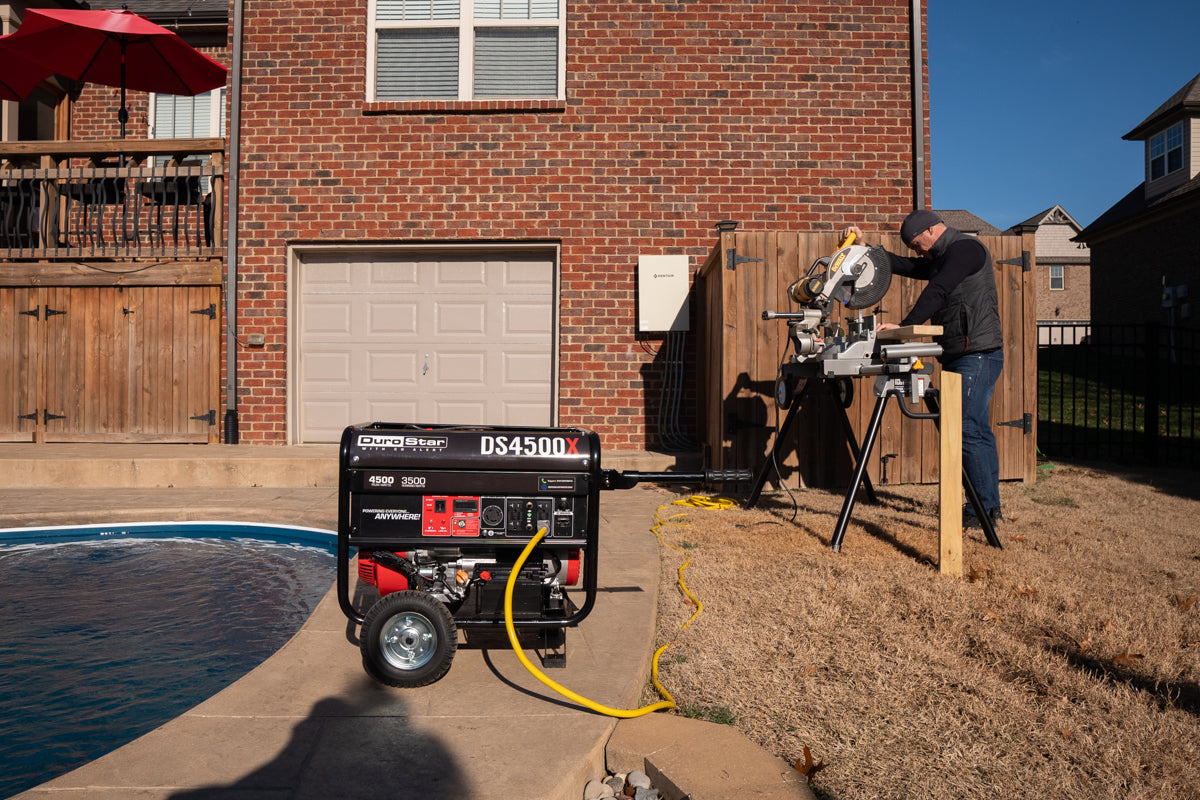 4,500 Watt Portable Gasoline Generator with CO Alert - Reliable Backup Power for Home, Camping & Emergency Use