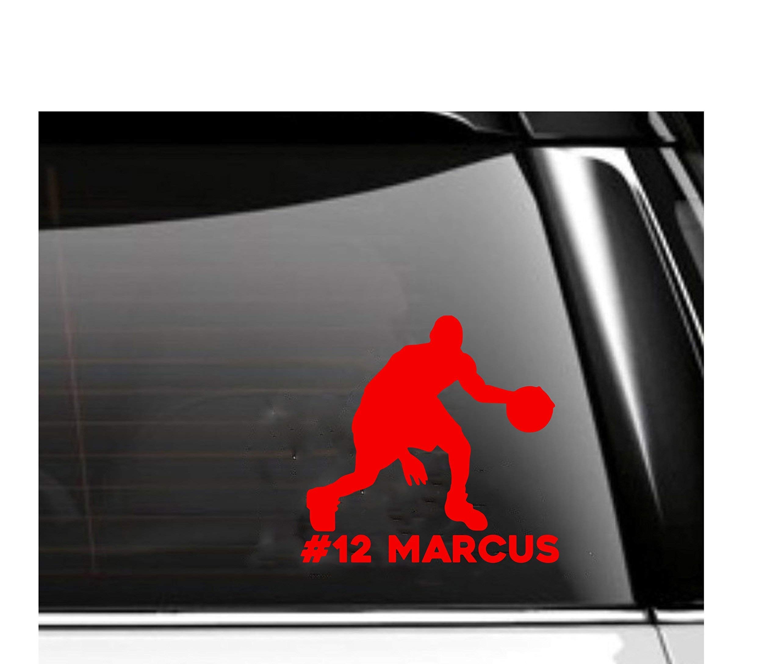 Custom Basketball Car Decal - Personalized Basketball Dribble Vinyl Sticker - Perfect for Car Windows, Laptops & Sports Gear - Show Your Basketball Passion Anywhere!