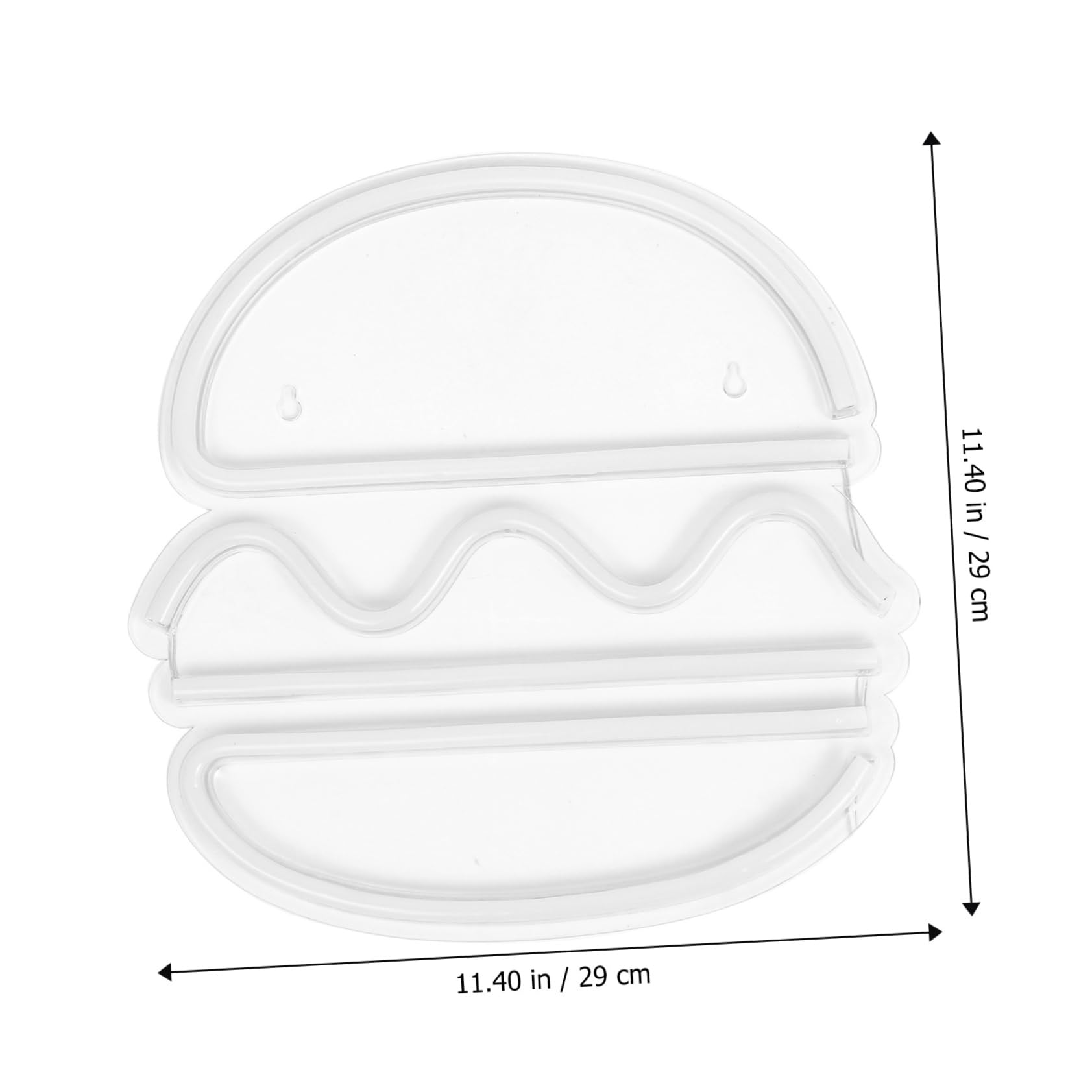 Angoily Neon Night Light - Set of 3 Burger-Shaped LED Lights for Home Decor, Bars & Parties | Creative Room Decor for Girls, Fun Night Celebration Lighting | Perfect for Bedrooms, Game Rooms & Themed Events