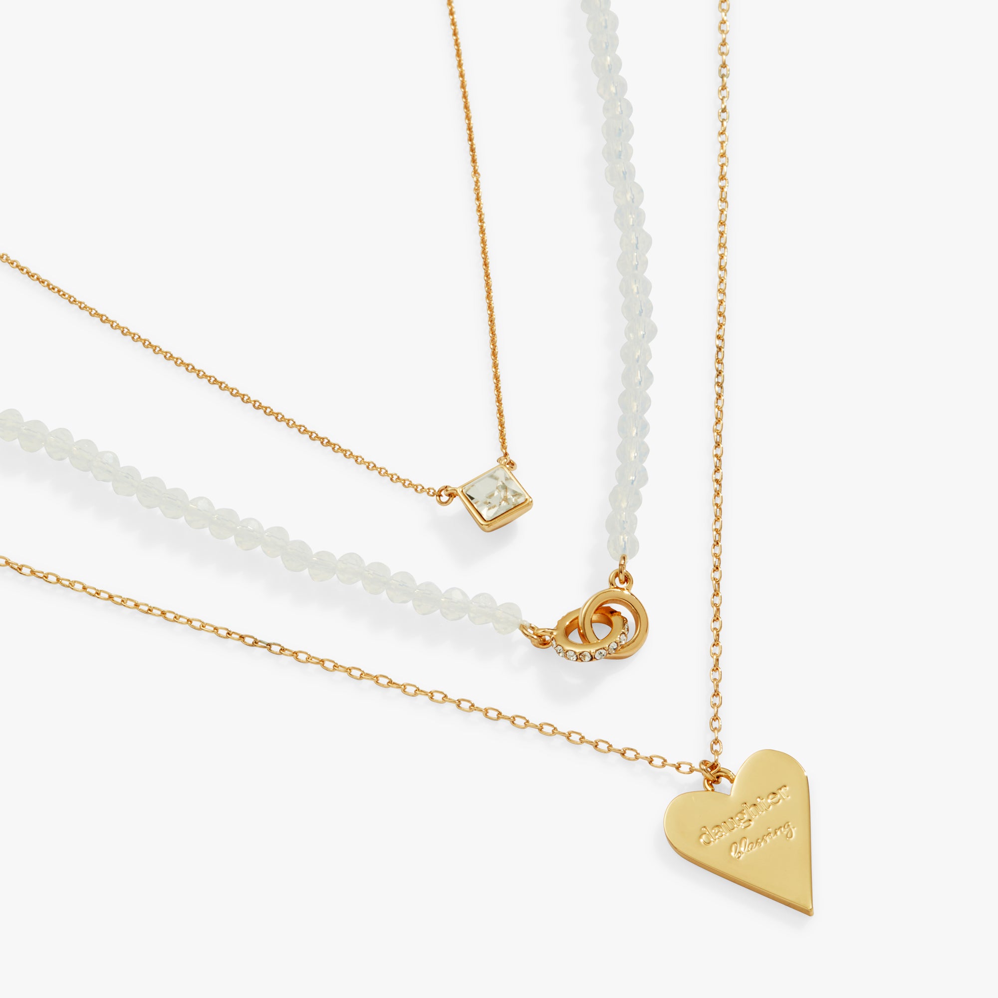 Layered Necklace Set for Daughter - Elegant & Stylish Jewelry Gift for Girls - Perfect for Birthdays, Graduations & Special Occasions