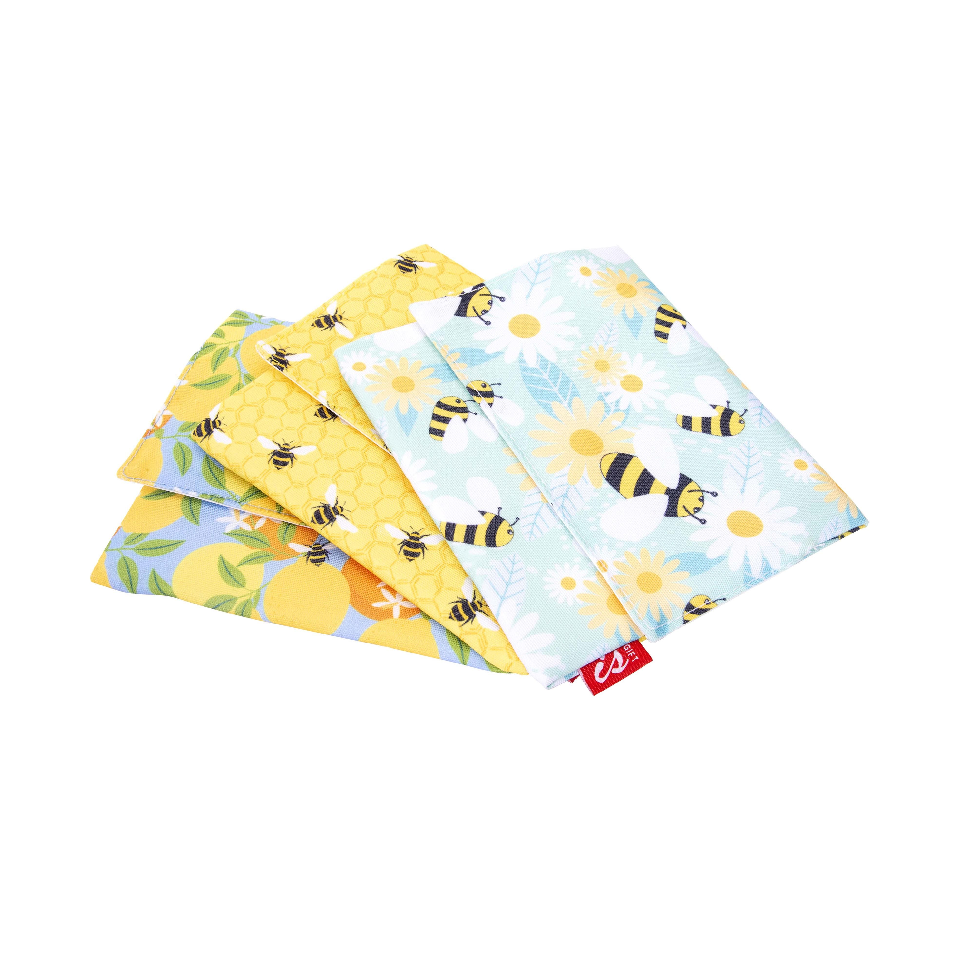 Eco-Friendly Reusable Beeswax Sandwich Bags - Sustainable Food Storage for Lunches, Snacks & Picnics | Plastic-Free Alternative to Ziploc Bags