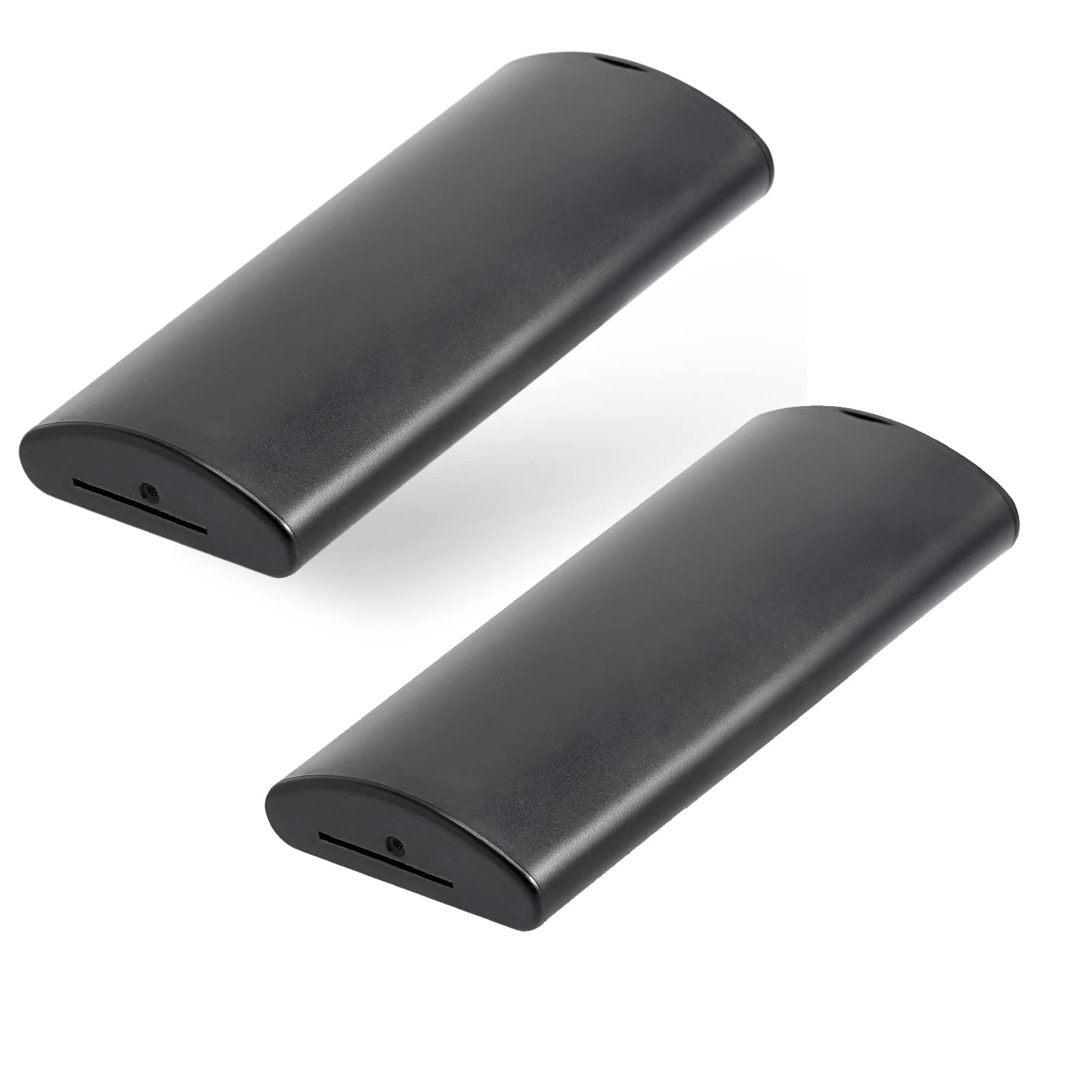 FOSHIO 2 Pack Razor Blade Disposal Container - Safe Magnetic Storage Box for Used Snap-Off Blades | Durable Black Case for Barbershops, Salons & Home Shaving Safety