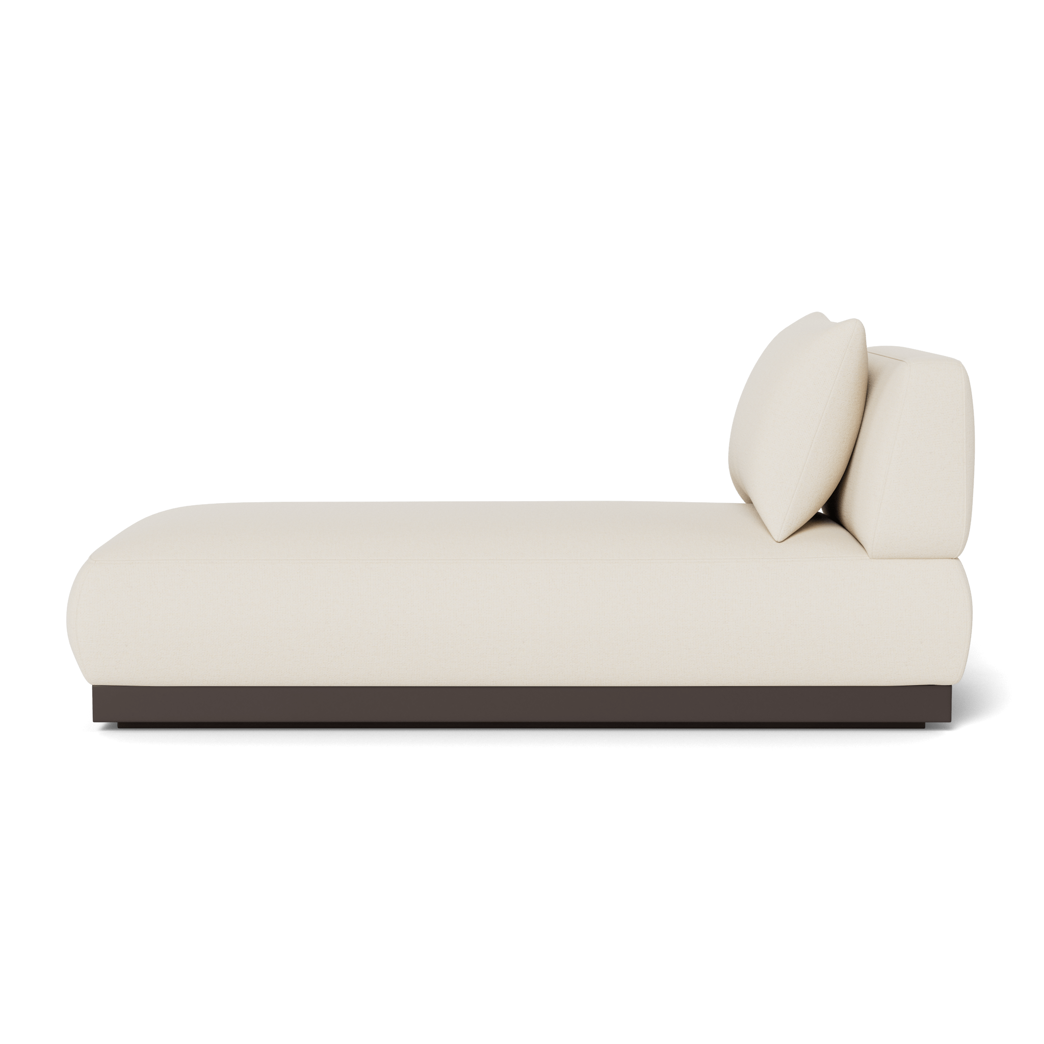 Luxury Amalfi Armless Chaise Lounge Chair - Modern Accent Furniture for Living Room, Bedroom, or Patio - Perfect for Relaxing, Reading, and Sunbathing