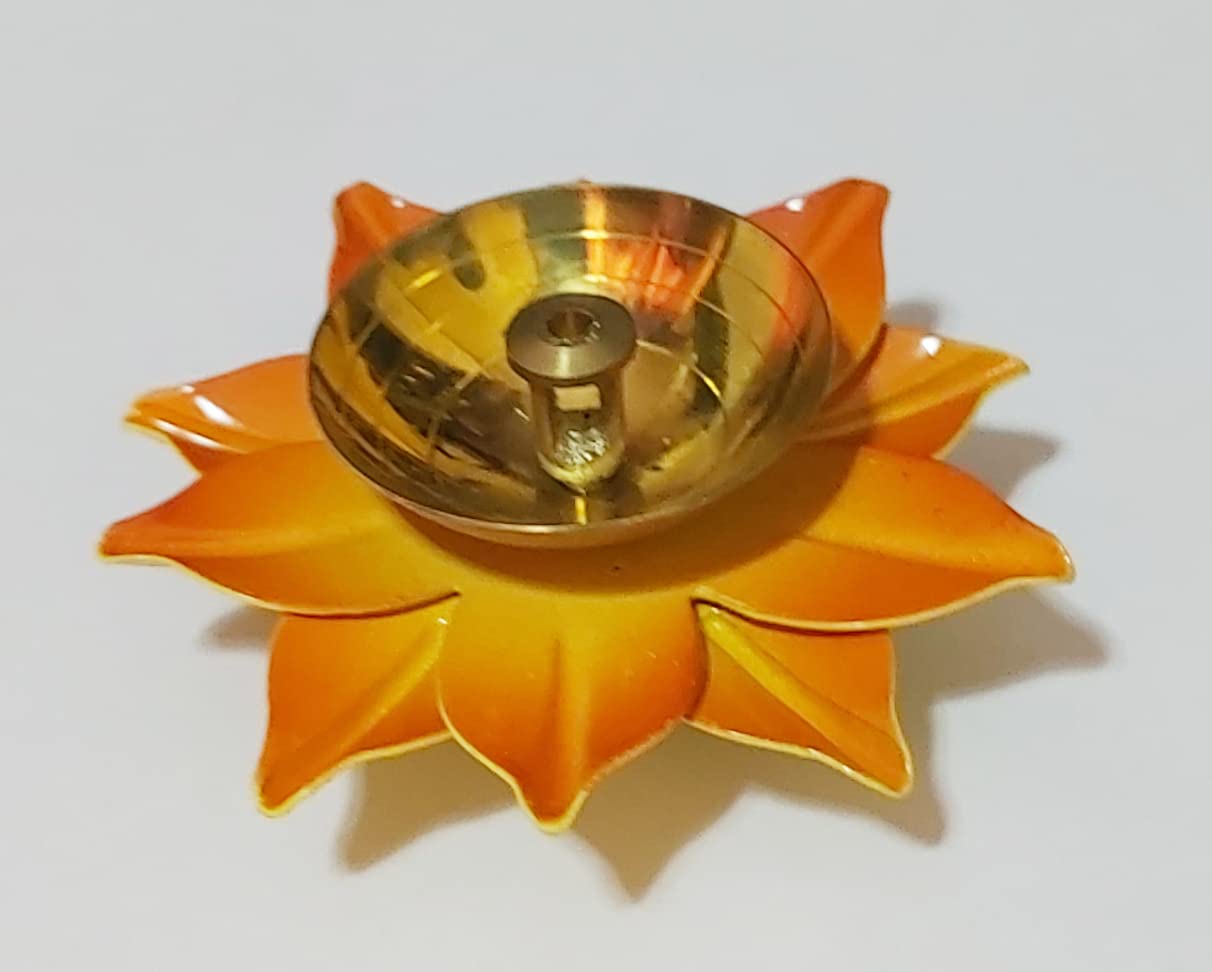 Handcrafted Brass Lotus Diya Oil Lamp - Traditional Deepak for Puja, Home Temple Decor & Spiritual Gifting | Perfect for Diwali, Weddings & Daily Prayer Rituals