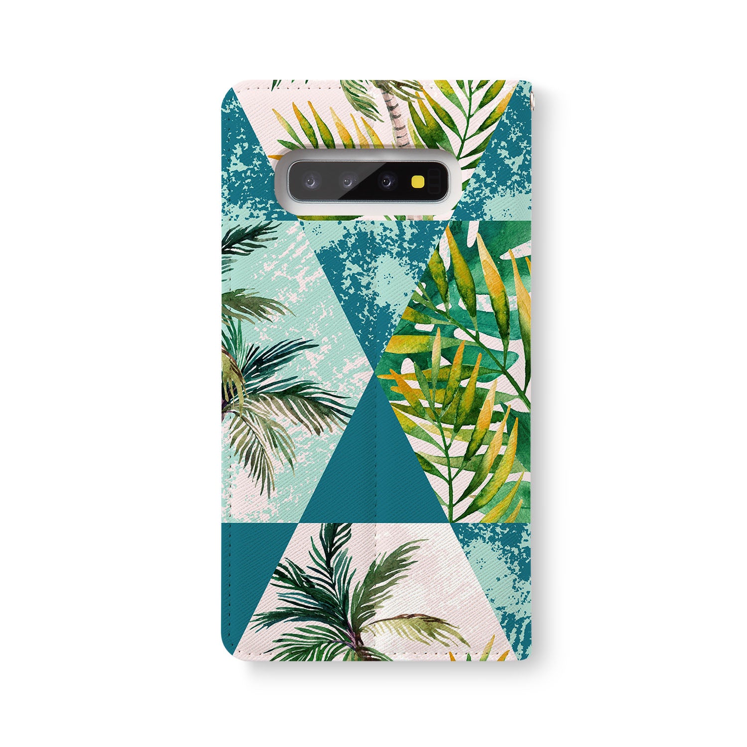 Samsung Wallet - Stylish Geometric Flower Design RFID Blocking Card Holder for Men & Women | Perfect for Travel, Business, and Everyday Use