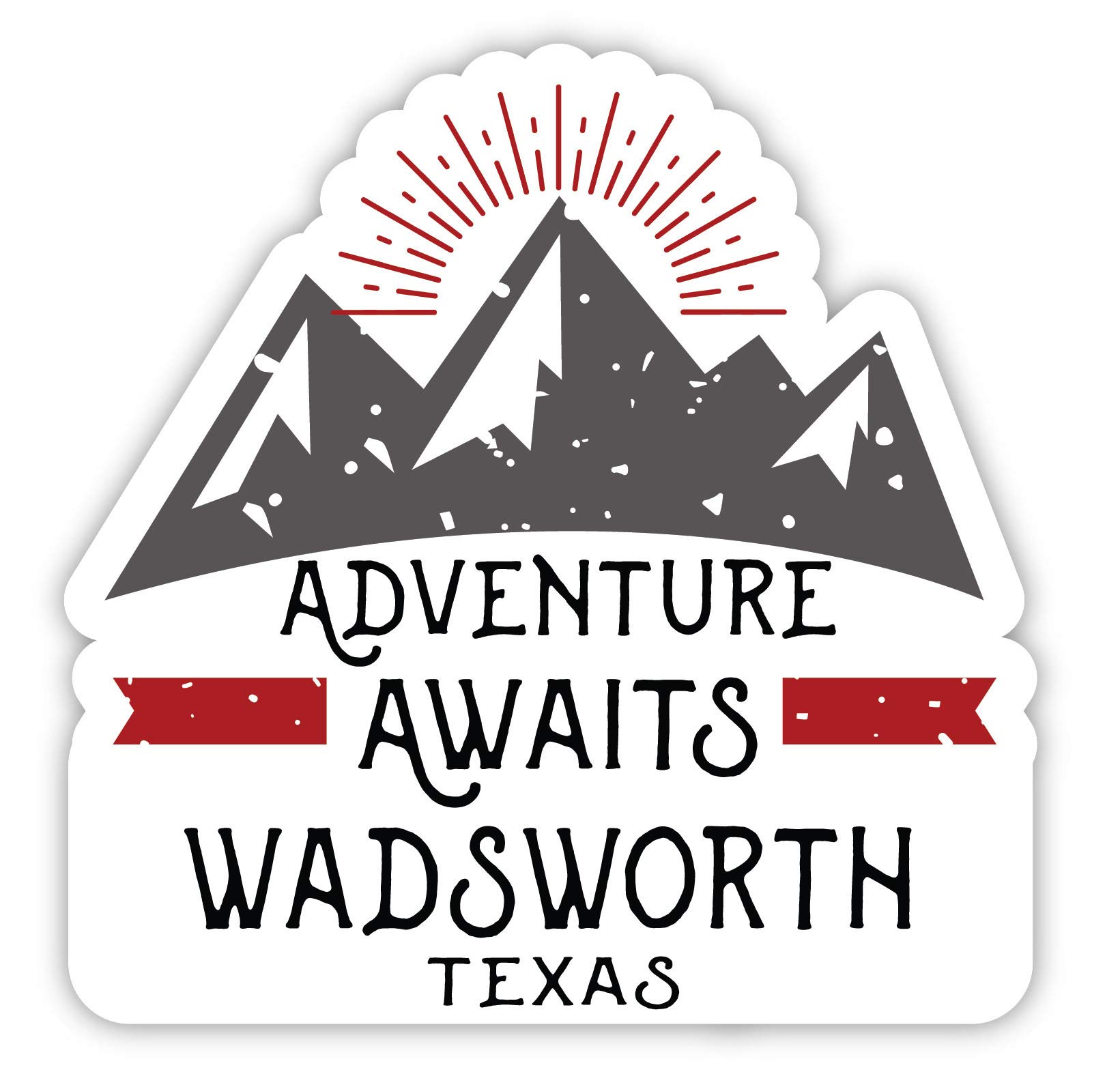 Wadsworth Texas Souvenir 4-Inch Fridge Magnet - Adventure Awaits Design - Perfect for Travel Memories & Home Decor