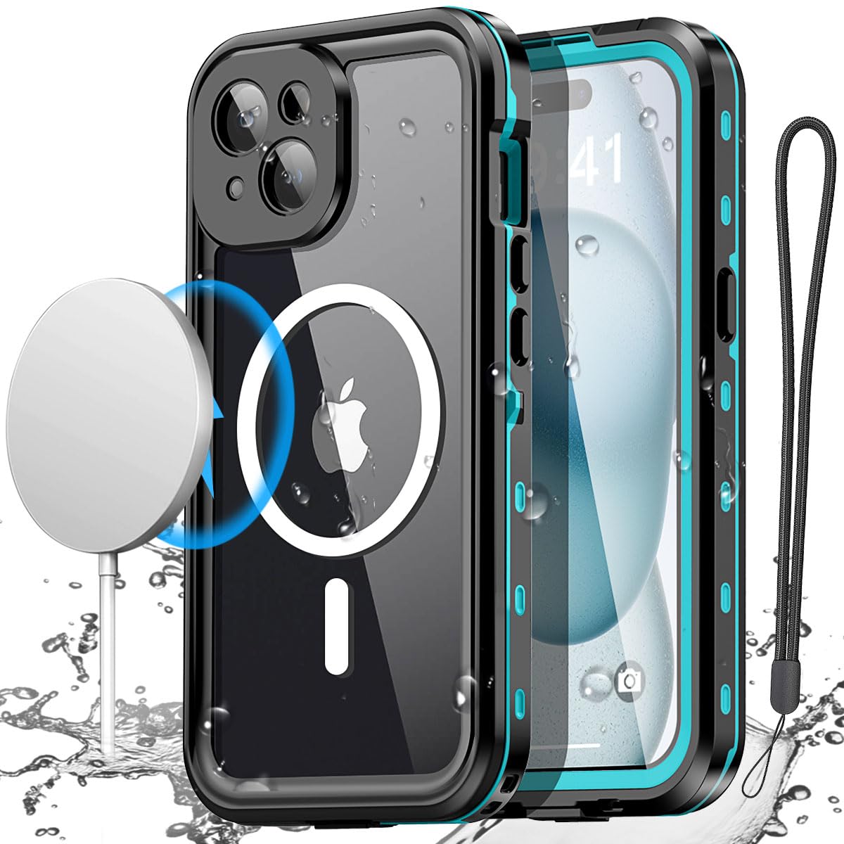 AICase Waterproof Case for iPhone 15 (6.1