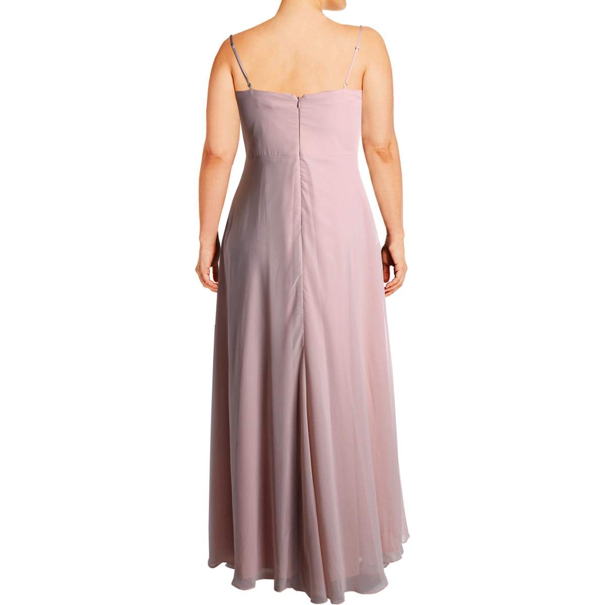DRESS THE POPULATION Women's Cambria Tie Bodice Evening Gown - Elegant Formal Dress for Prom, Wedding & Special Occasions