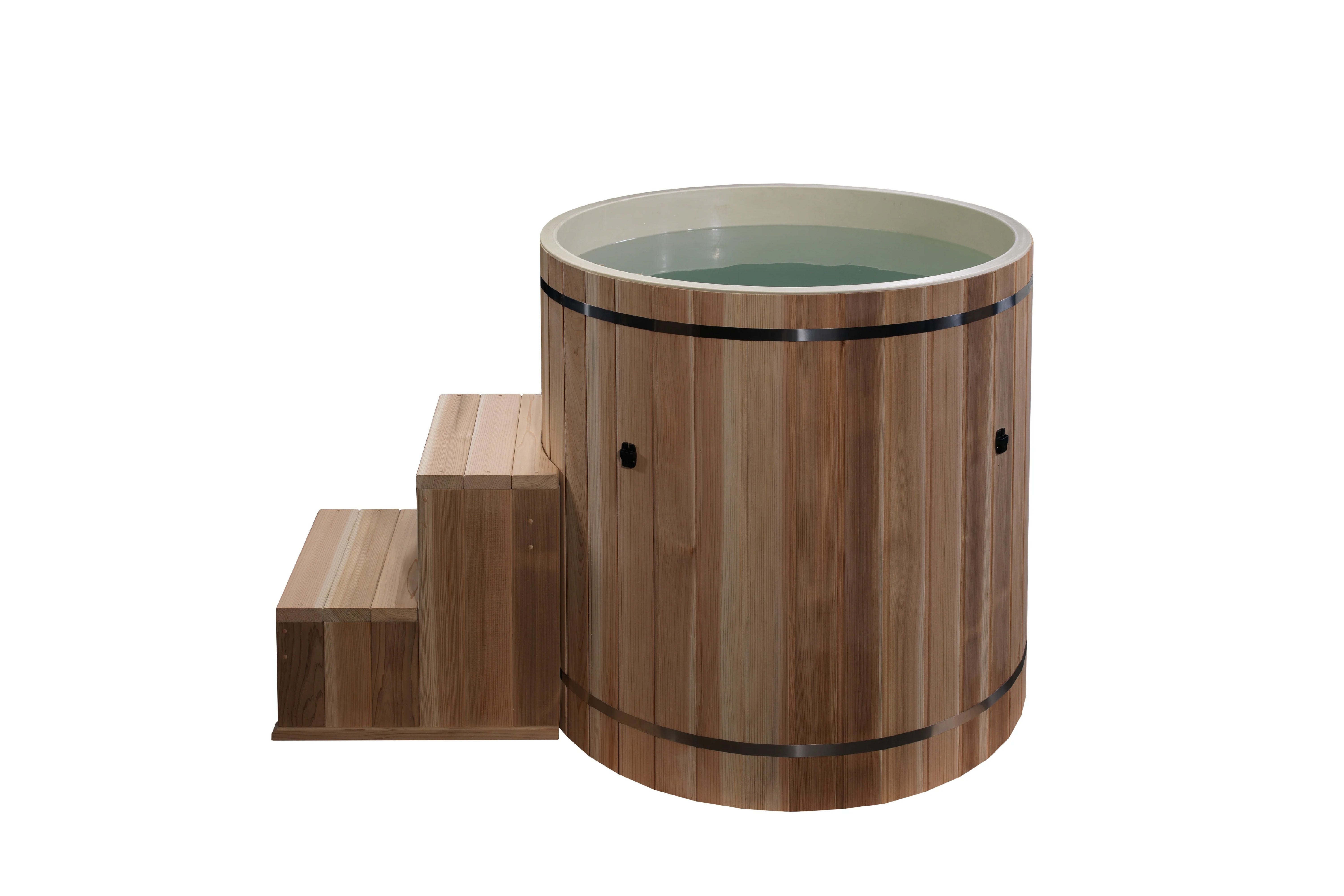 Premium Cold Plunge Barrel - Pacific Cedar Wood Ice Bath Tub for Athletes & Recovery - Perfect for Post-Workout, Muscle Recovery & Hydrotherapy at Home