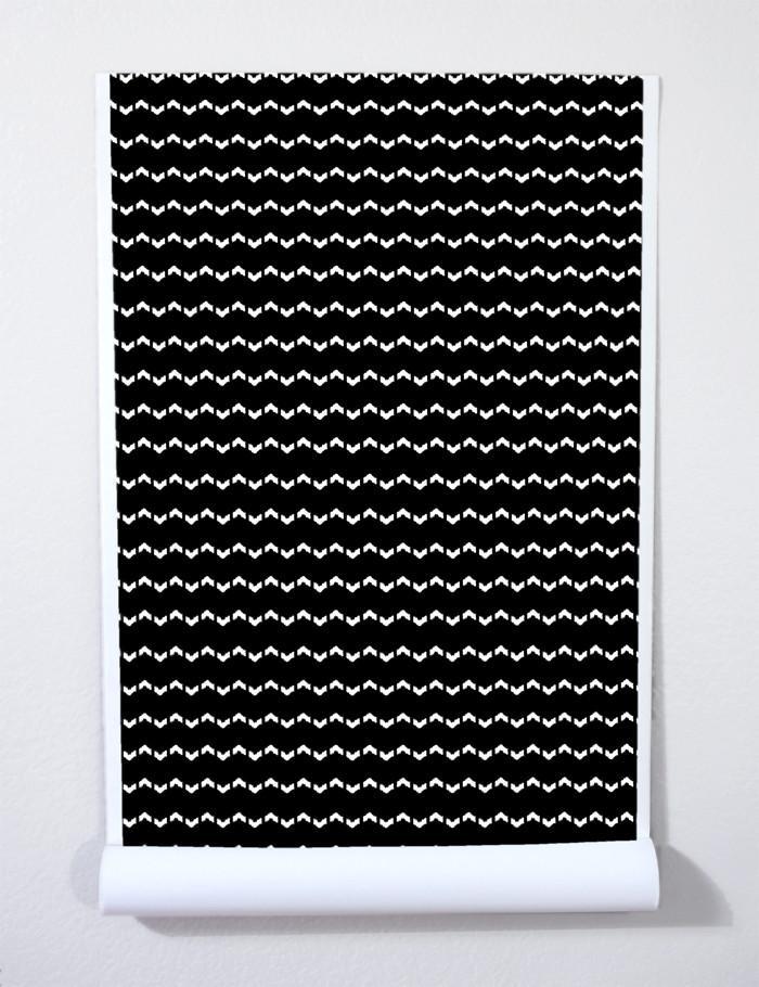 Fes Zag Onyx Wallpaper by Wallshoppe - Premium Peel & Stick Wallpaper for Bedroom, Living Room & Home Decor