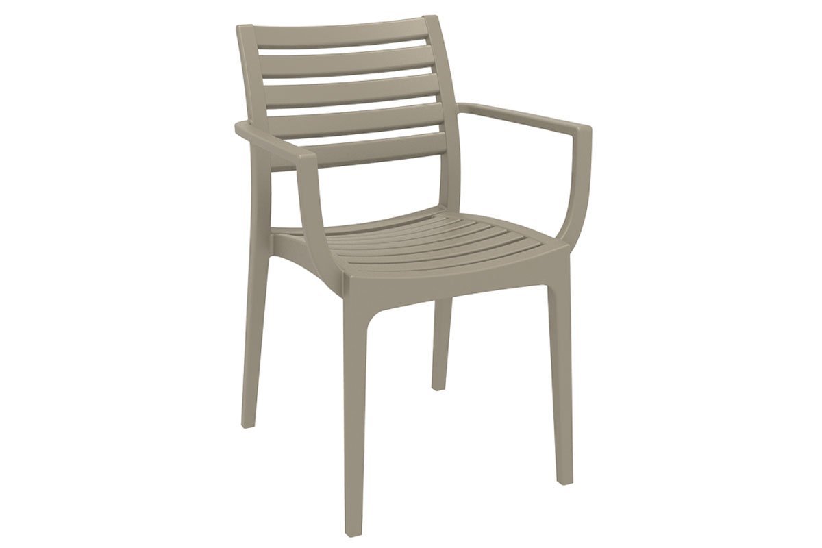 Artemis Outdoor Lounge Chair - Stackable, Weather-Resistant Patio Armchair for Poolside, Garden & Backyard Relaxation