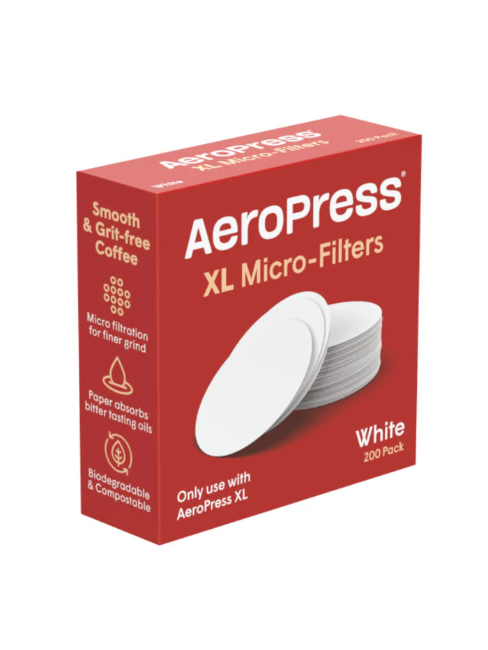 Aeropress XL Replacement Microfilters - 200 Pack | Premium Coffee Filters for Aeropress XL | Perfect for Home Brewing, Camping & Travel