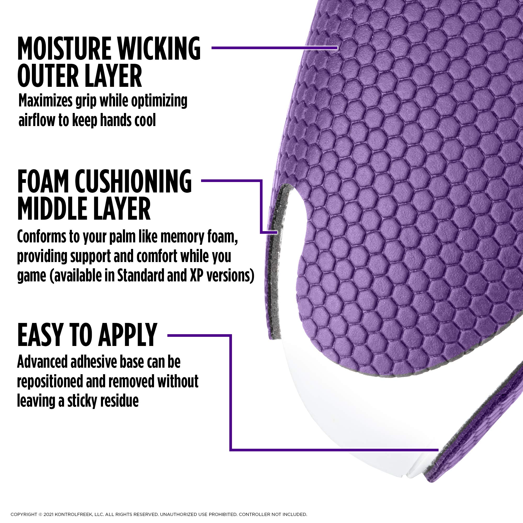 KontrolFreek FPS Freek Galaxy Performance Thumb Grips for Xbox One & Series X Controllers - Enhanced Grip & Precision for Gaming - Purple Performance Kit (Perfect for FPS, Racing & Competitive Gaming)