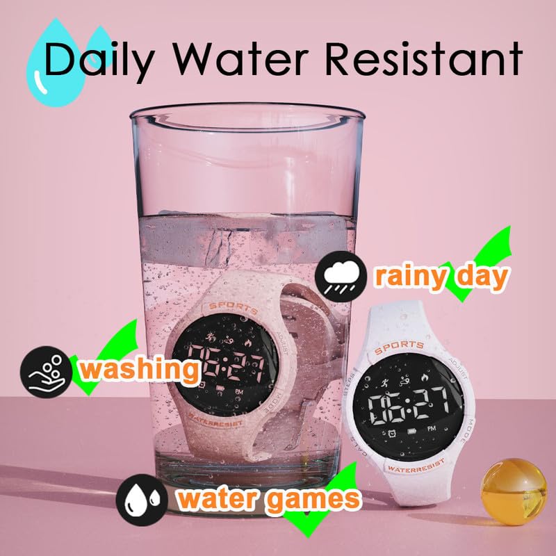 Fitness Watch with Pedometer - Step Counter, Calorie & Distance Tracker for Men & Women - No App Needed - Digital Activity Tracker Without Smartphone (Green) - Perfect for Walking, Running & Daily Fitness Tracking