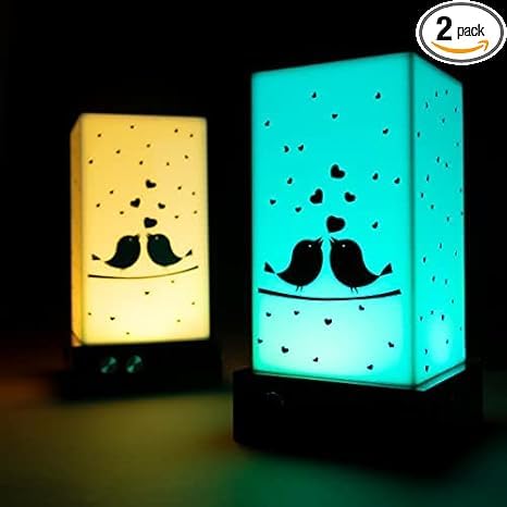 ZOCI VOCI Telepathy® Friendship Lamp® – Wi-Fi Connected Touch Lamp for Long Distance Relationships, Family & Friends | Romantic Gift for Couples, Heartwarming Home Decor for Loved Ones Apart | Perfect for Bedrooms, Living Rooms & Long-Distance Connection Moments