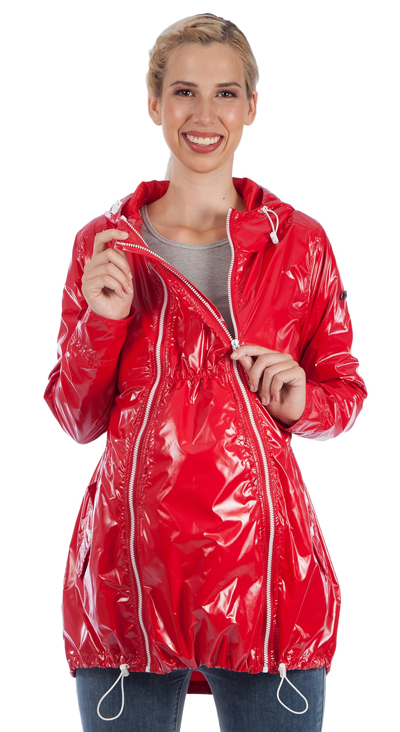 Maternity Raincoat Jacket 3-in-1 Technology - Waterproof, Windproof, and Breathable for Outdoor Adventures and Daily Commutes