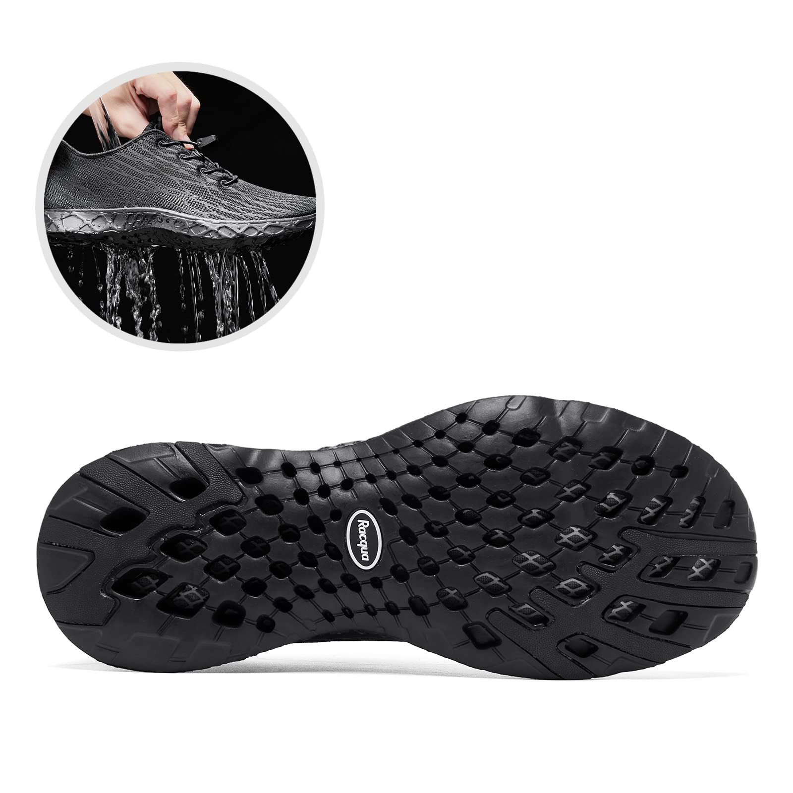 Racqua Unisex Breathable Mesh Water Shoes for Women & Men - Perfect for Swimming, Beach, Surfing, and Water Sports