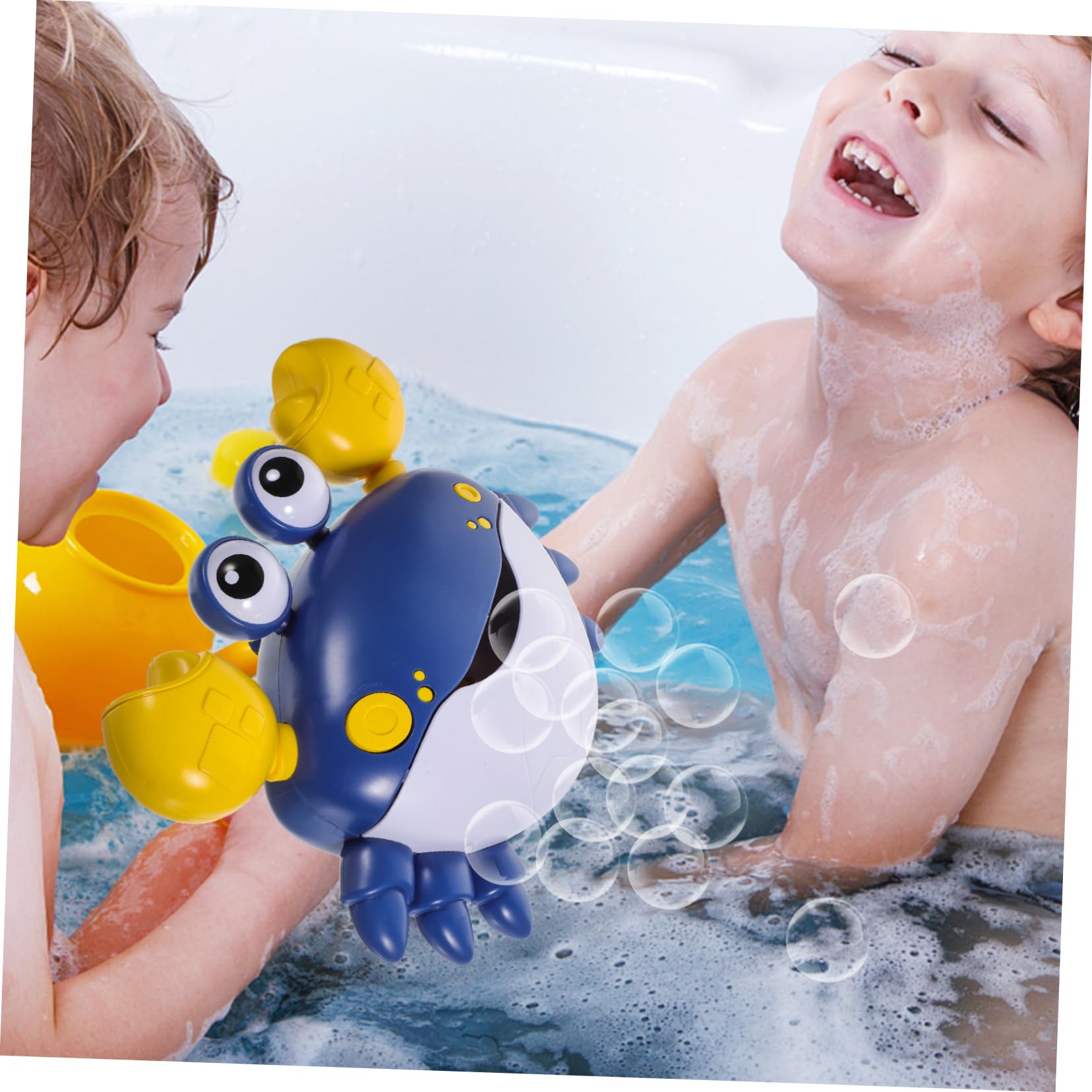 FAVOMOTO 4-Pack Crab Bubble Blower Machine - Fun Bubble Bath Toy for Kids, Crab-Shaped Bubble Maker with Plastic Design - Perfect for Bath Time, Pool Parties & Outdoor Play