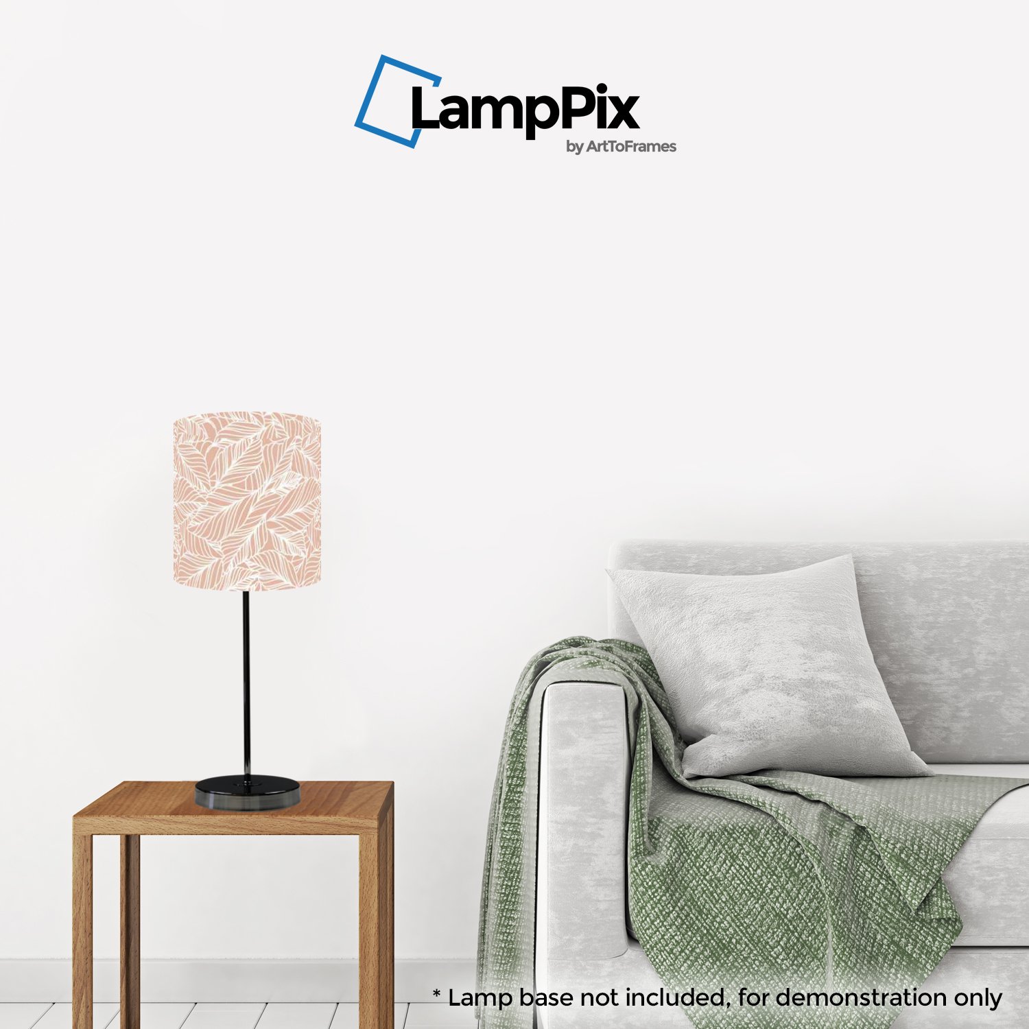 10 Inch Table Desk Lamp Shade - Foliage Peach White Spider Fitting - Perfect for Bedroom, Living Room & Office Lighting Decor