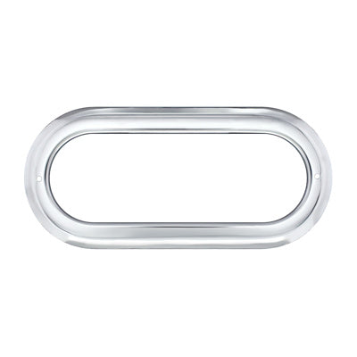 Stainless Steel Oval Light Bezel - Modern Cabinet & Furniture Hardware for Kitchen, Bathroom & DIY Projects
