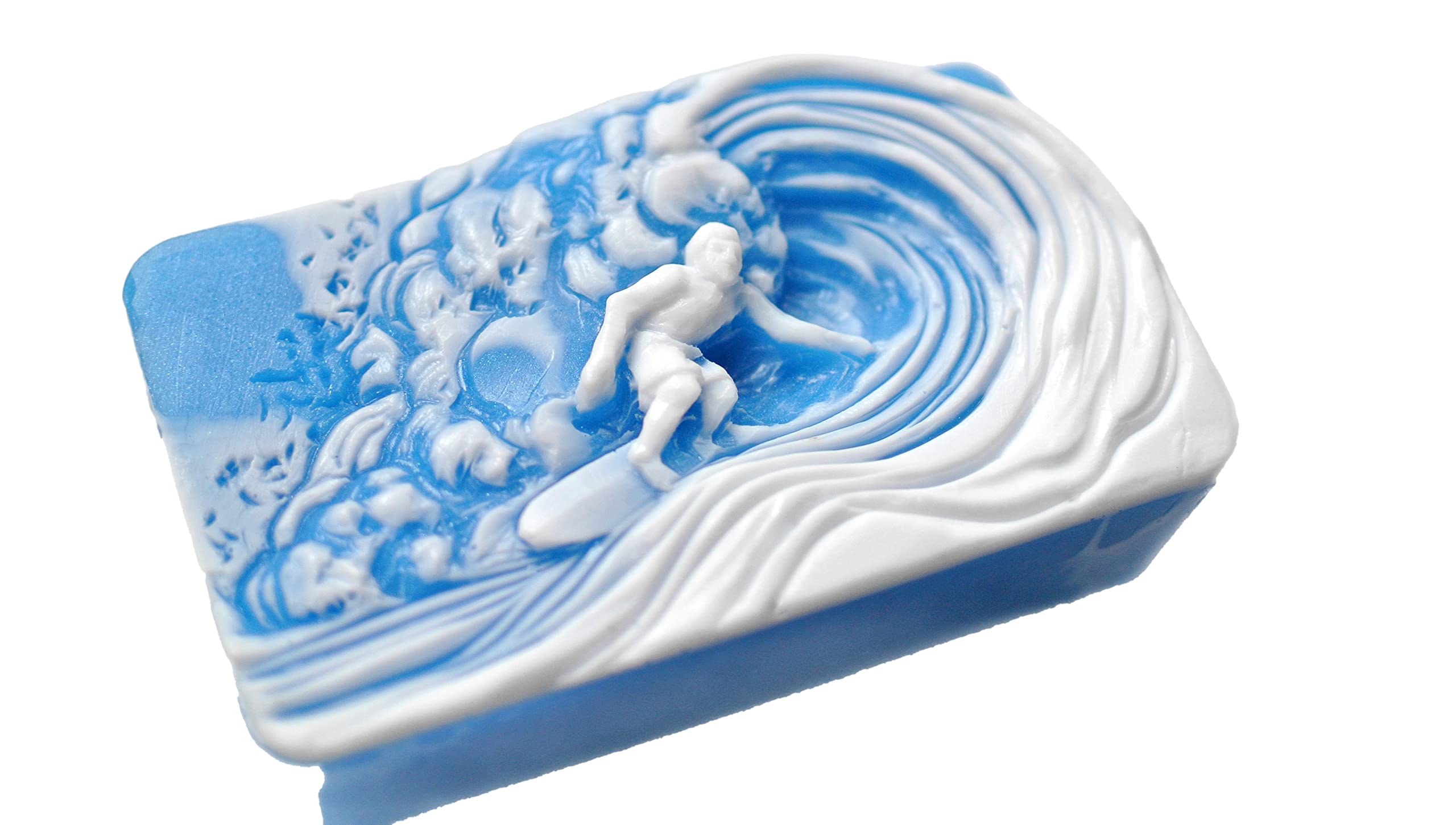 Surfer Silicone Mold for Soap, Plaster, Wax, Resin, Clay, Cake & Chocolate - DIY Crafting, Baking & Candle Making Supplies for Home Decor & Gifts