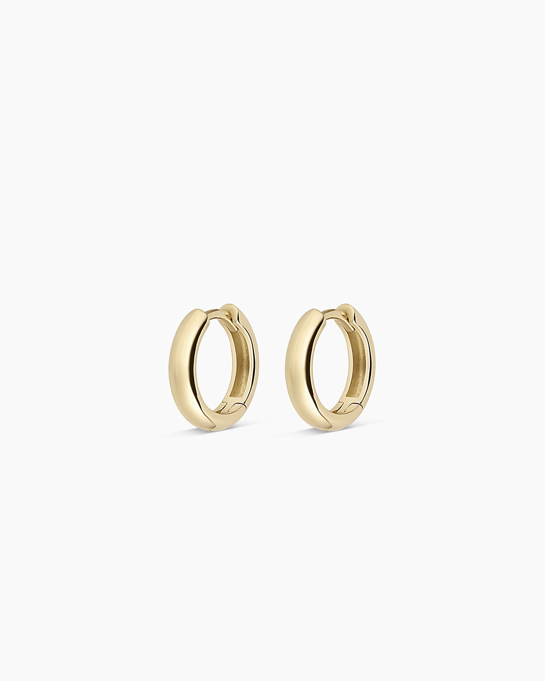 14K Gold Huggie Hoop Earrings for Women - Minimalist Helium Hoops for Everyday Wear & Gifting