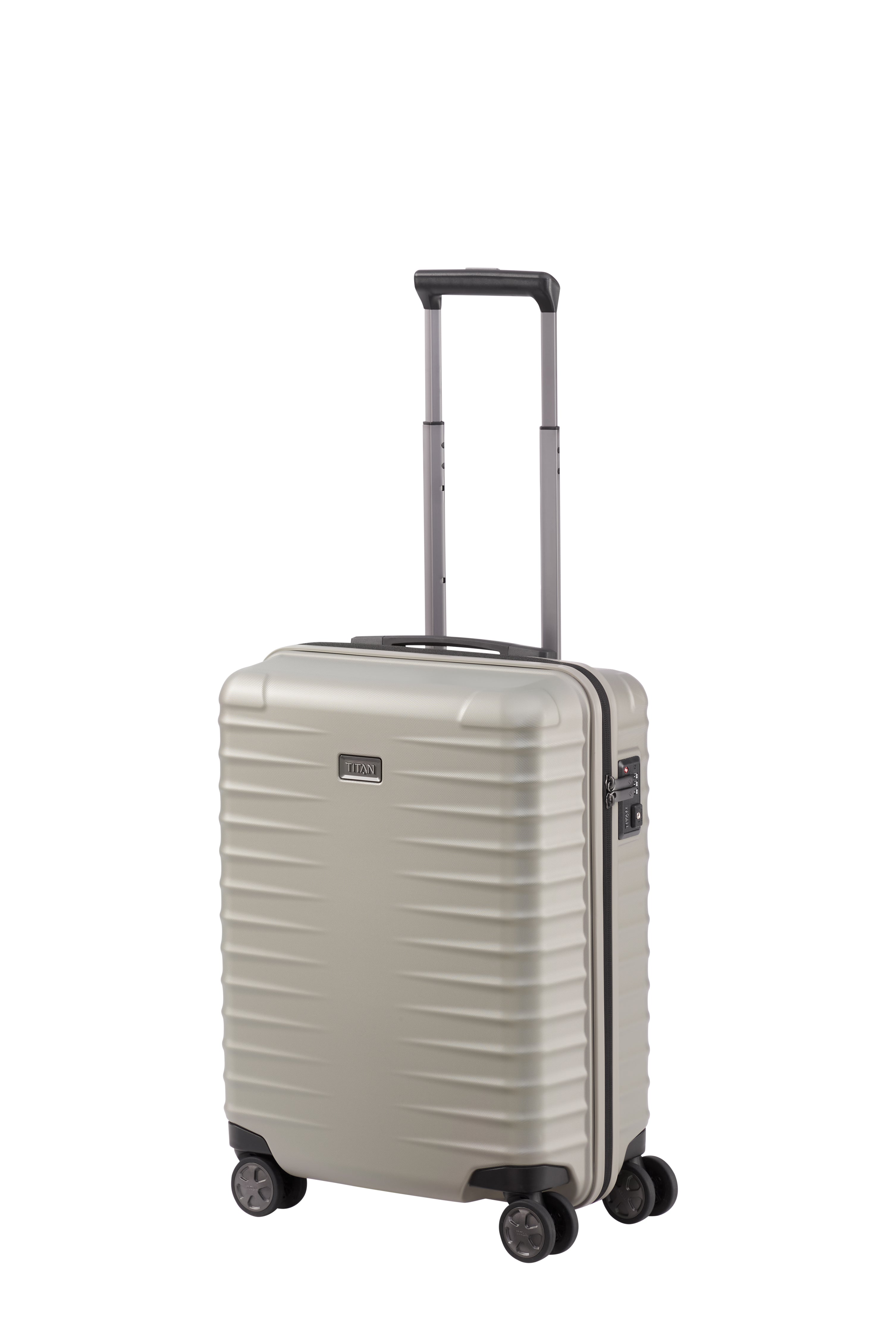 Titan LITRON Trolley S Carry On Luggage - Lightweight Expandable Suitcase with 360° Spinner Wheels for Business Travel & Weekend Getaways | Perfect Airplane Cabin Bag & Carry-On Luggage for Men & Women