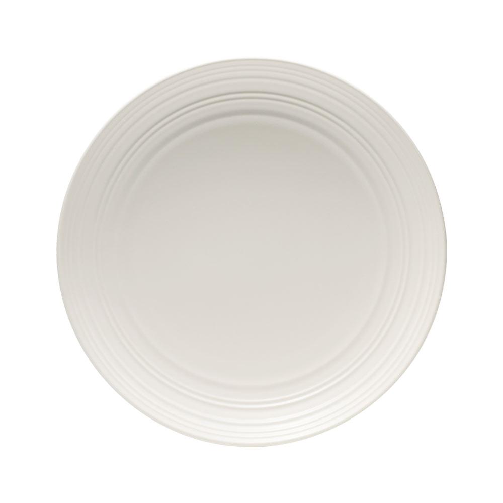 Swirl White 16-Piece Dinnerware Set - Service for 4, Porcelain Plates Bowls & Mugs - Elegant Tableware for Dining, Entertaining & Everyday Use