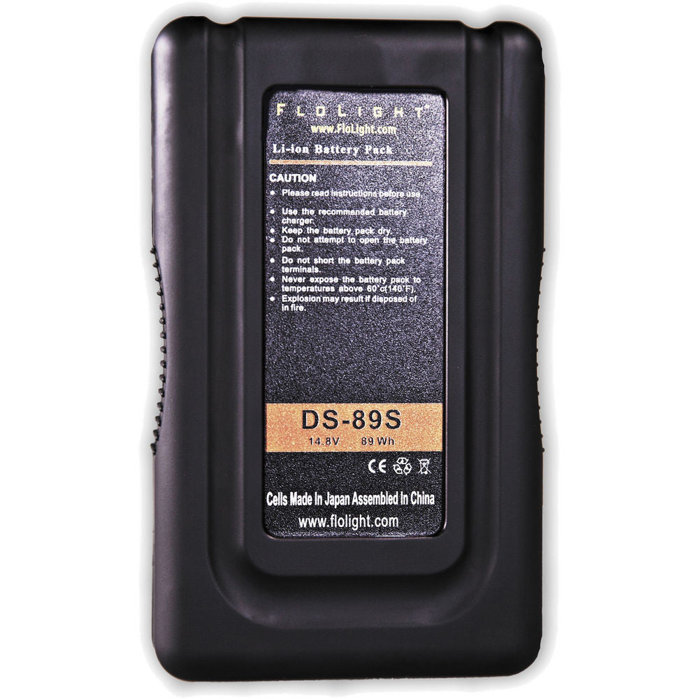FloLight 89Wh V Mount Battery for DSLR Camera - Professional Rechargeable Power Supply for Photography & Videography - Perfect for Outdoor Shooting, Studio Lighting, and On-Location Production