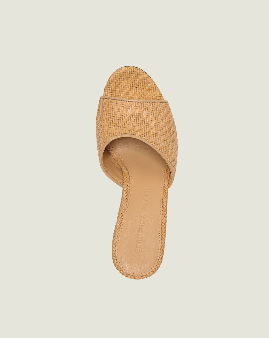 Dali Wedge Sandals for Women - Natural Leather Comfortable Summer Slides - Perfect for Beach, Vacation & Casual Outfits