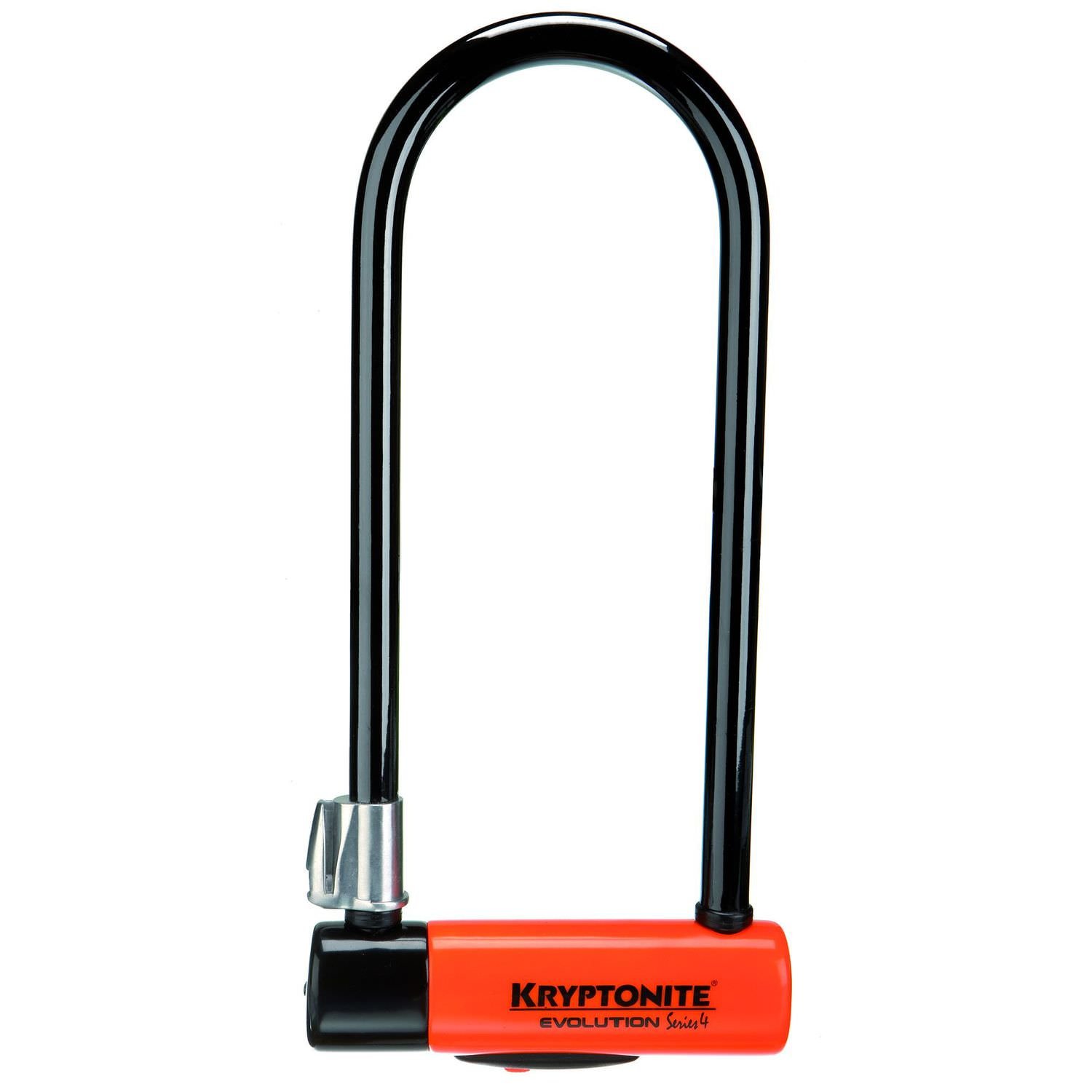 Kryptonite Evolution Series-4 LS Heavy Duty Bicycle U Lock - 4-Inch x 11.5-Inch Bike Security with Transit FlexFrame Bracket - Perfect for Urban Commuting & Bike Parking Protection