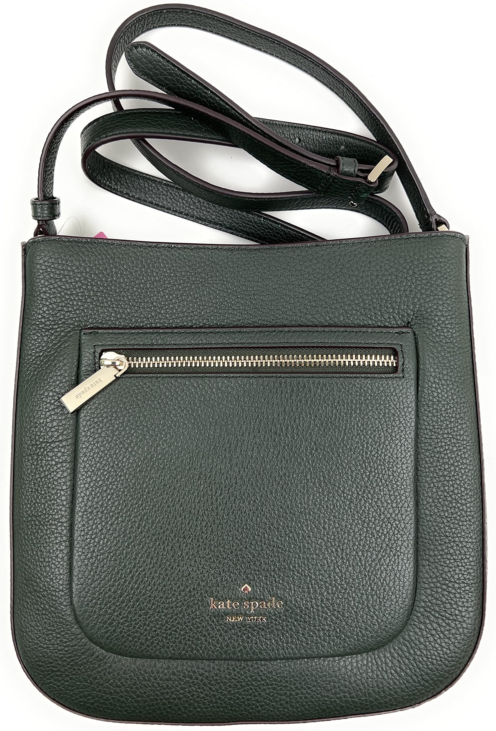 Kate Spade New York Leila Pebbled Leather Shoulder Bag - Top Zip Crossbody Purse for Women | Perfect for Work, Travel & Everyday Use