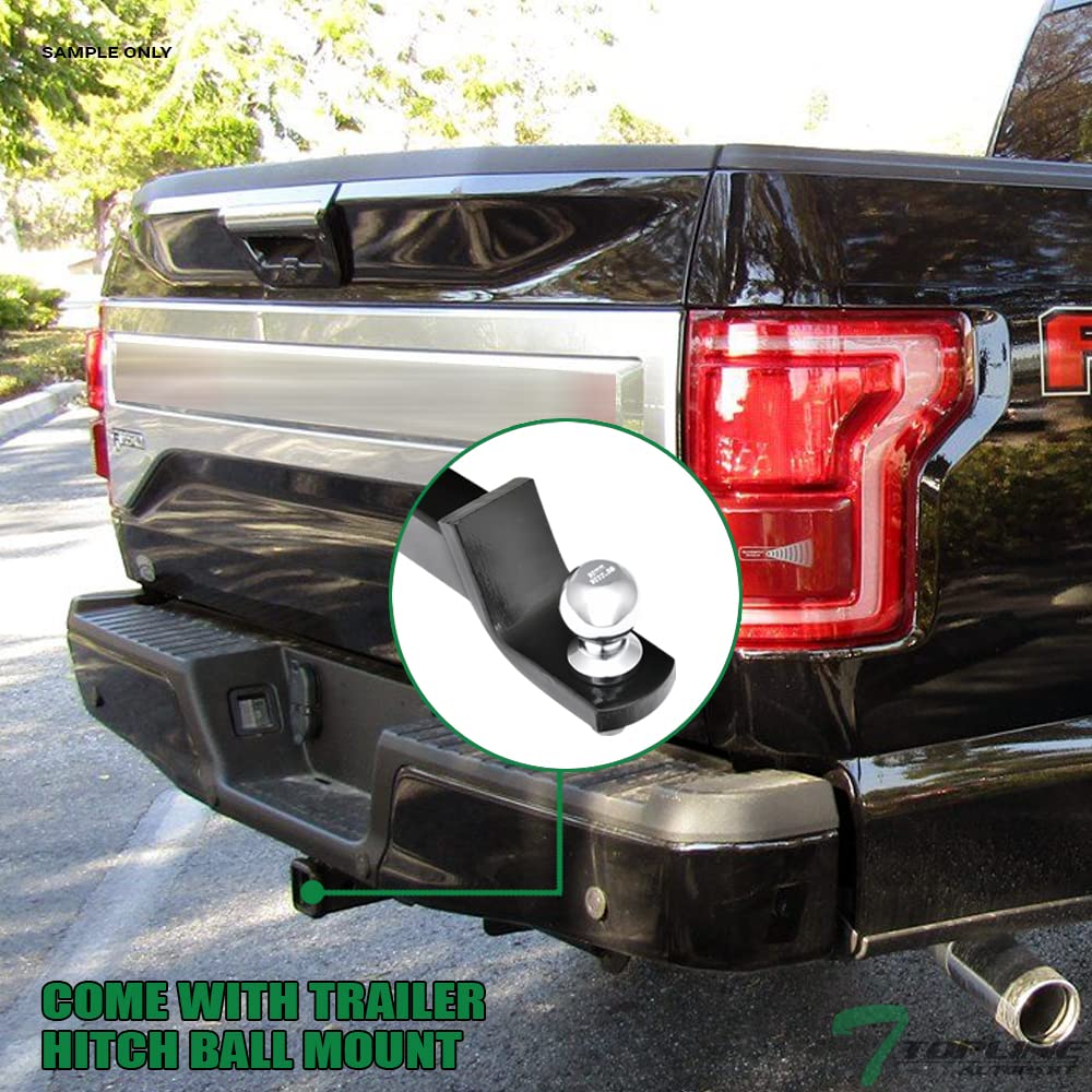 R&L Racing Black Class 4 Trailer Hitch Receiver with 2