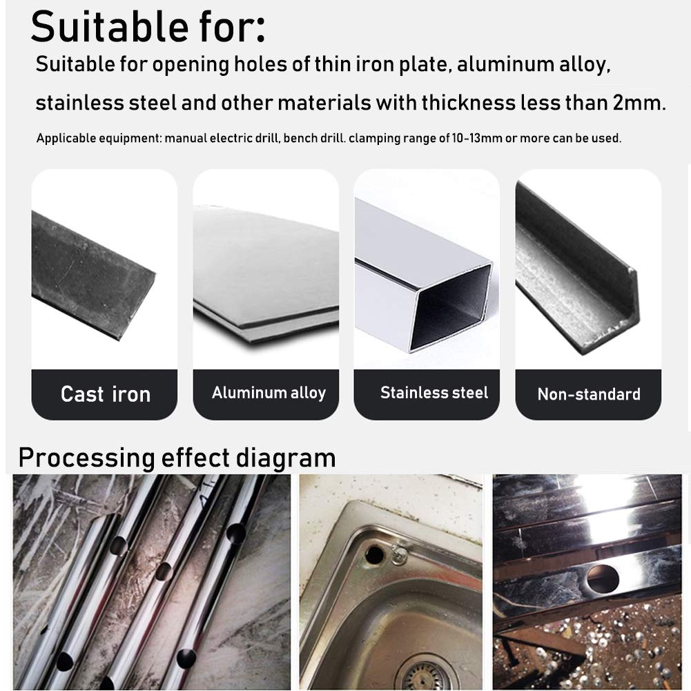 HSS Carbide Hole Saw Cutter - 14mm Diameter for Stainless Steel, Aluminum & Metal Drilling - Perfect for Plumbing, HVAC & DIY Home Improvement Projects