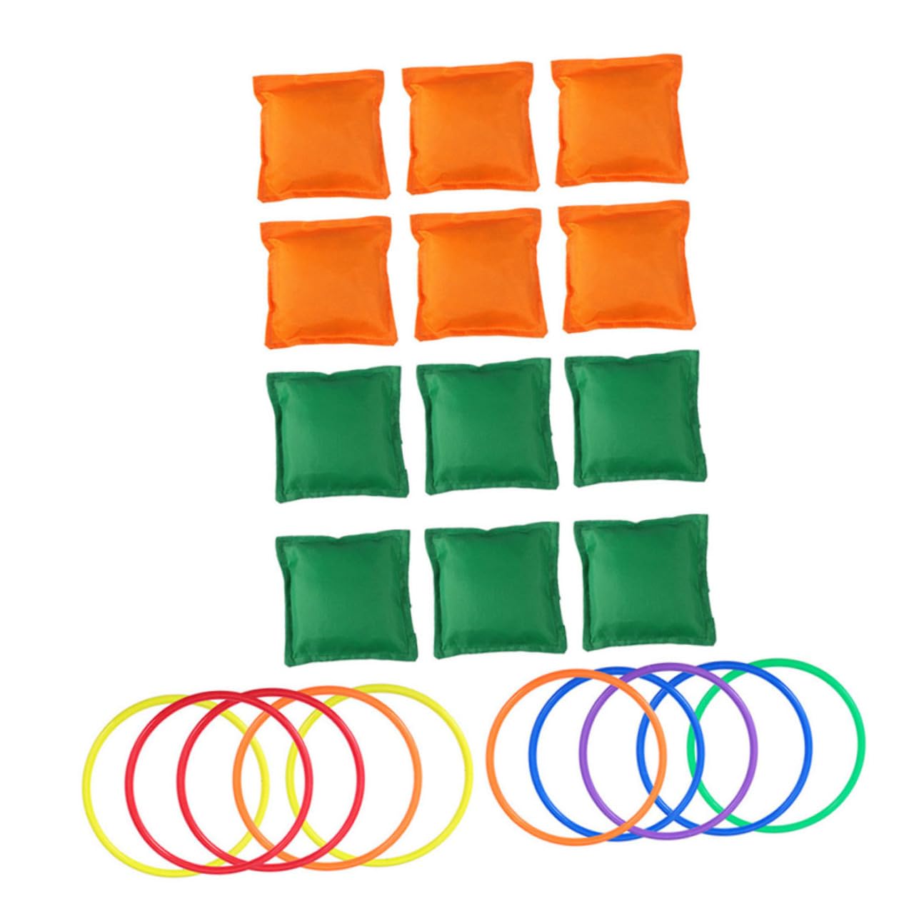 1 Set Kids Outdoor Bean Bag Toss Game - Canvas Numbered Throwing Circles for Children, Parent-Child Play, Backyard & Park Activities - Perfect for Birthday Parties, Picnics, and Family Fun