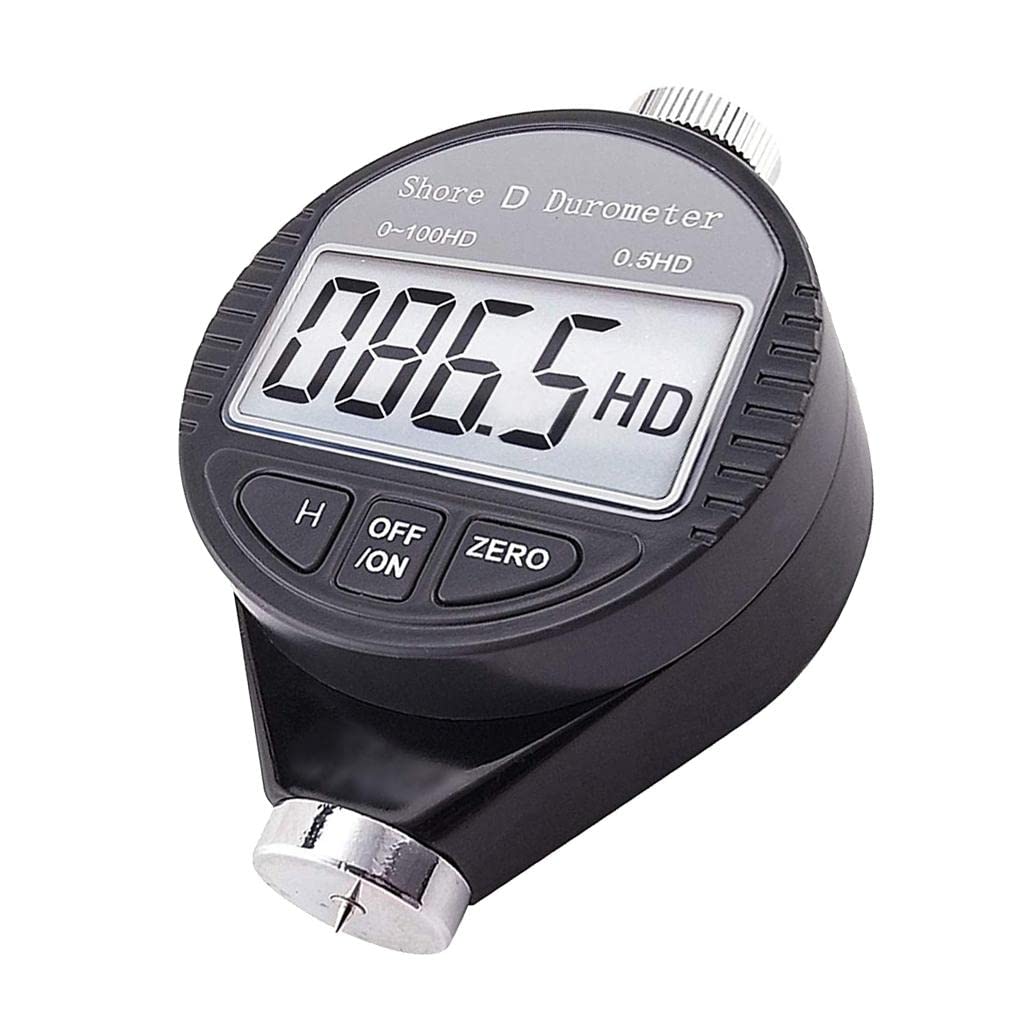 Enakshi Digital Shore Hardness Durometer Tester - LCD Display for Rubber, Tire, Plastic & Soft Material Testing | Portable Hand Tool for Quality Control in Automotive, Manufacturing & Industrial Use
