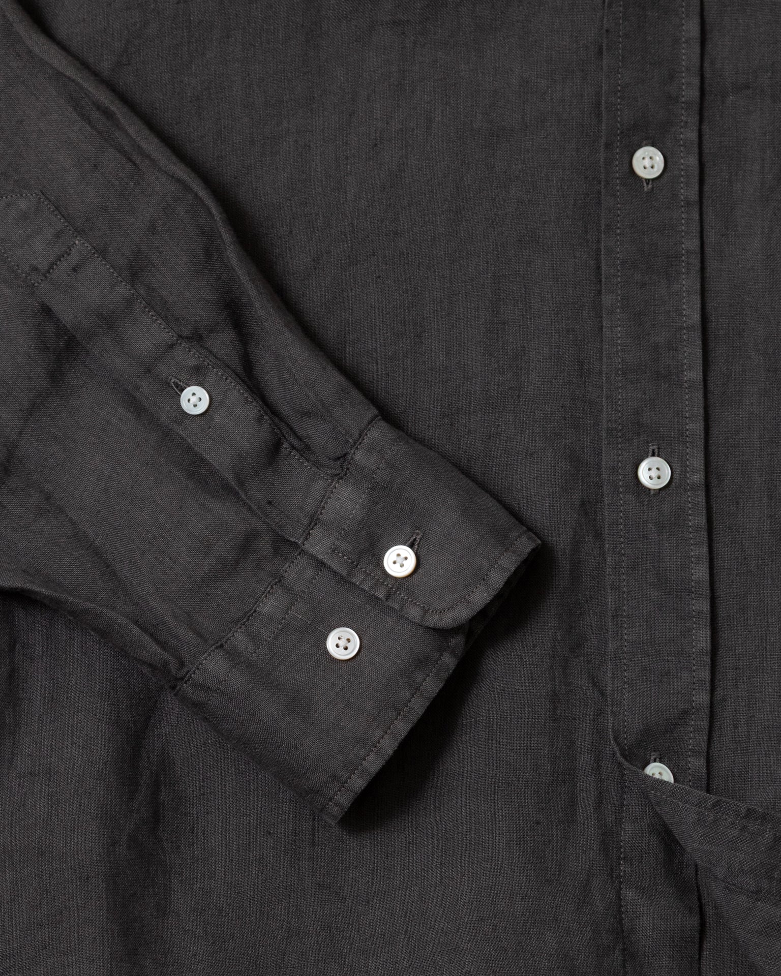 Premium Garment-Dyed Linen Shirt for Men - Graphite Gray | Breathable & Wrinkle-Resistant | Perfect for Summer Casual Wear & Beach Outfits